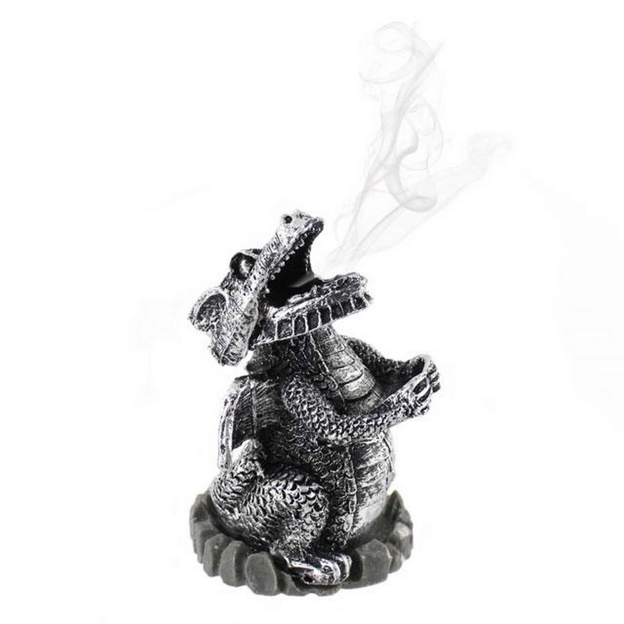 Something Different Silver Dragon Cone Holder - Silver
