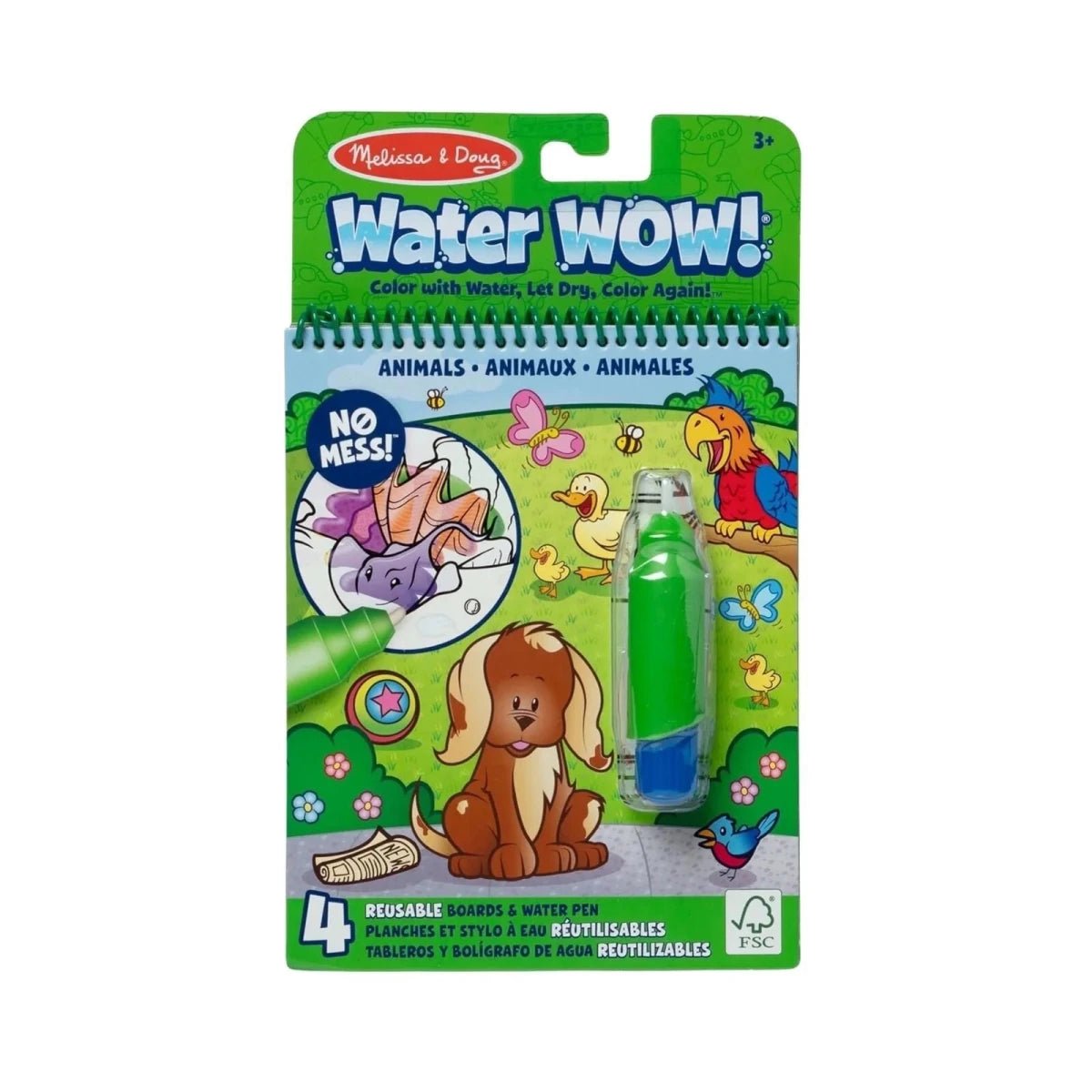 Melissa & Doug Water Wow Animals Colouring Book