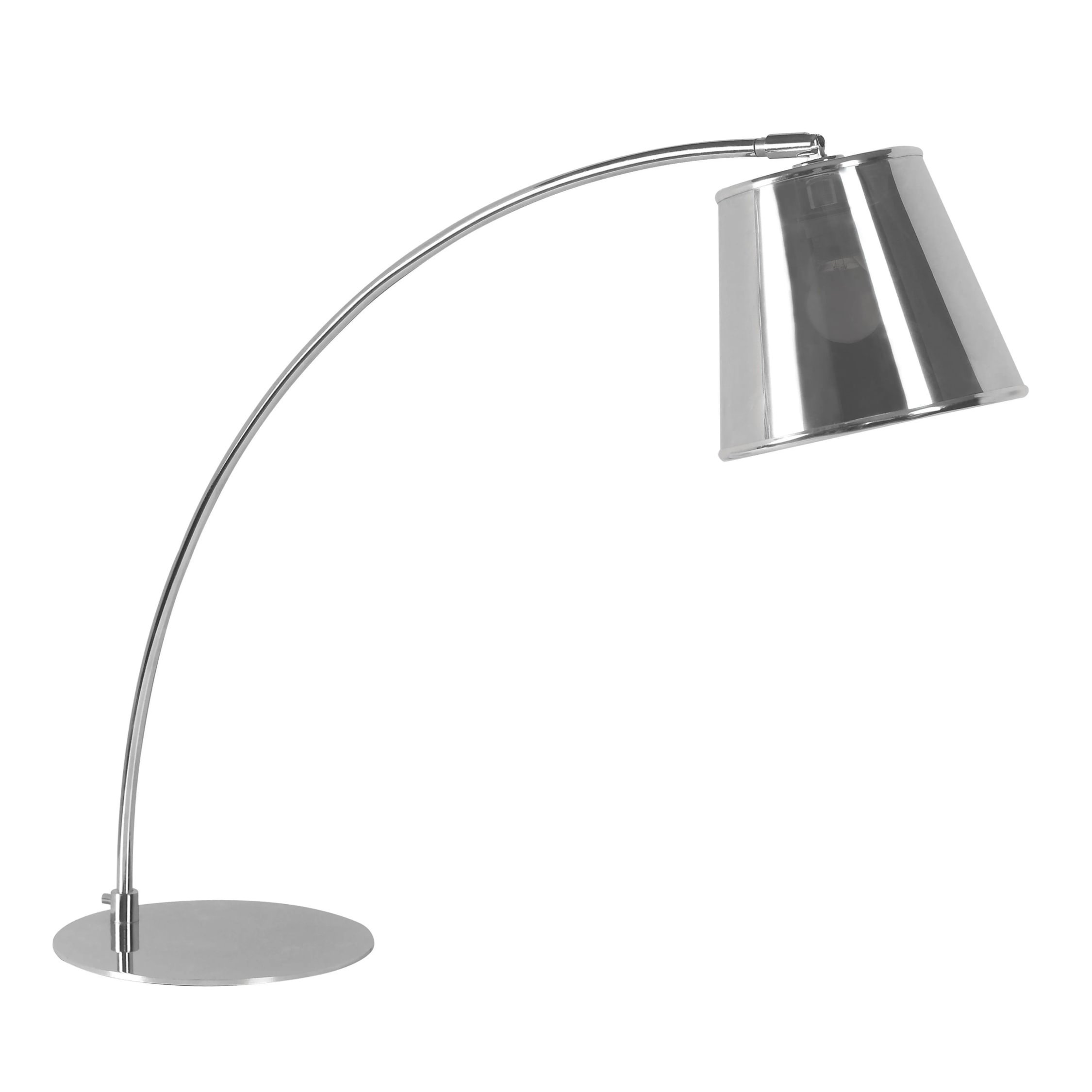 Orsina Sison Chrome Table Lamp With PVC Shade – Silver