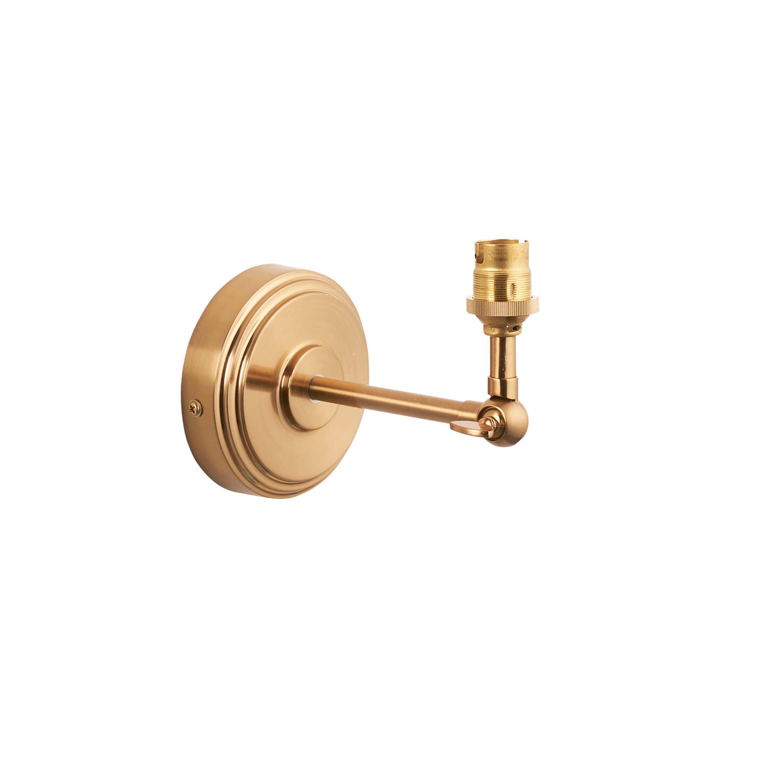 Loops Direct 7W Steel Wall Light LED - Brushed Aged Brass