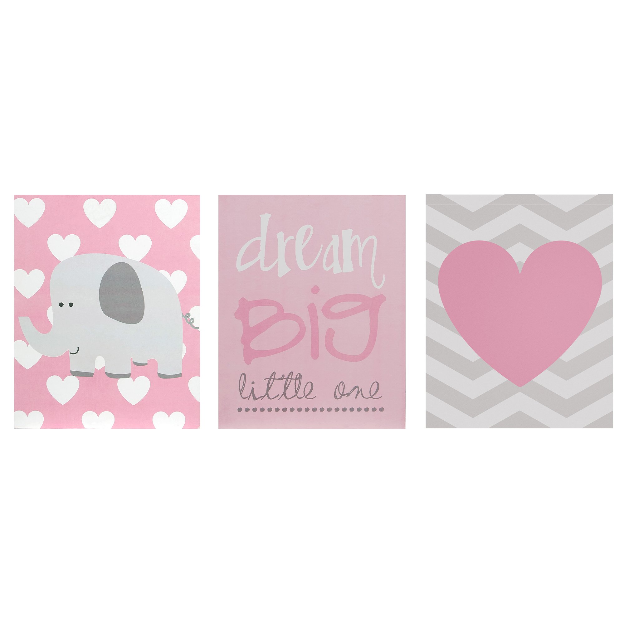Orsina Ellie Kids Set of 3 Dream Big Wall Art