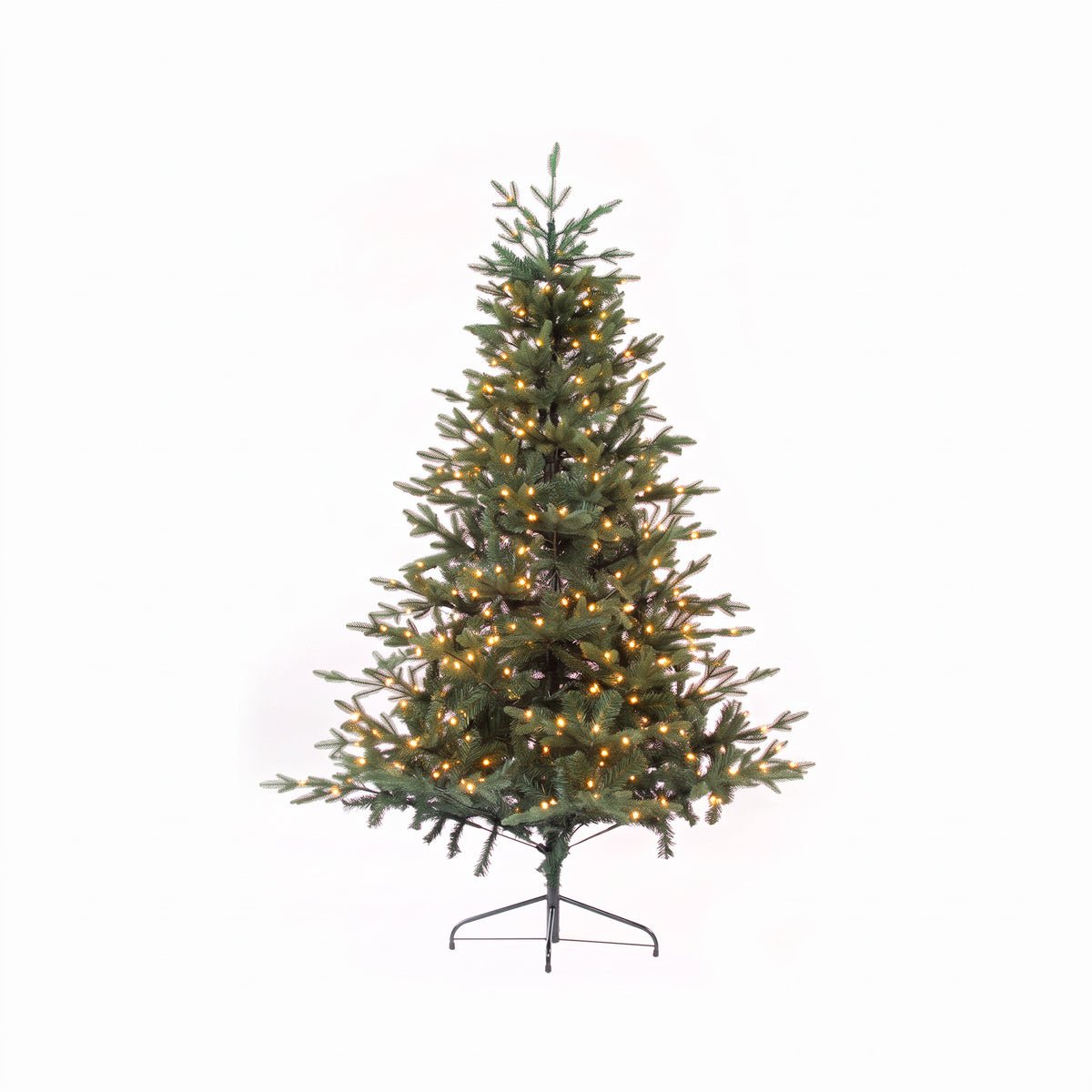 Dellonda 5ft Pre-Lit Christmas Tree with 190 Warm LED Lights - Green