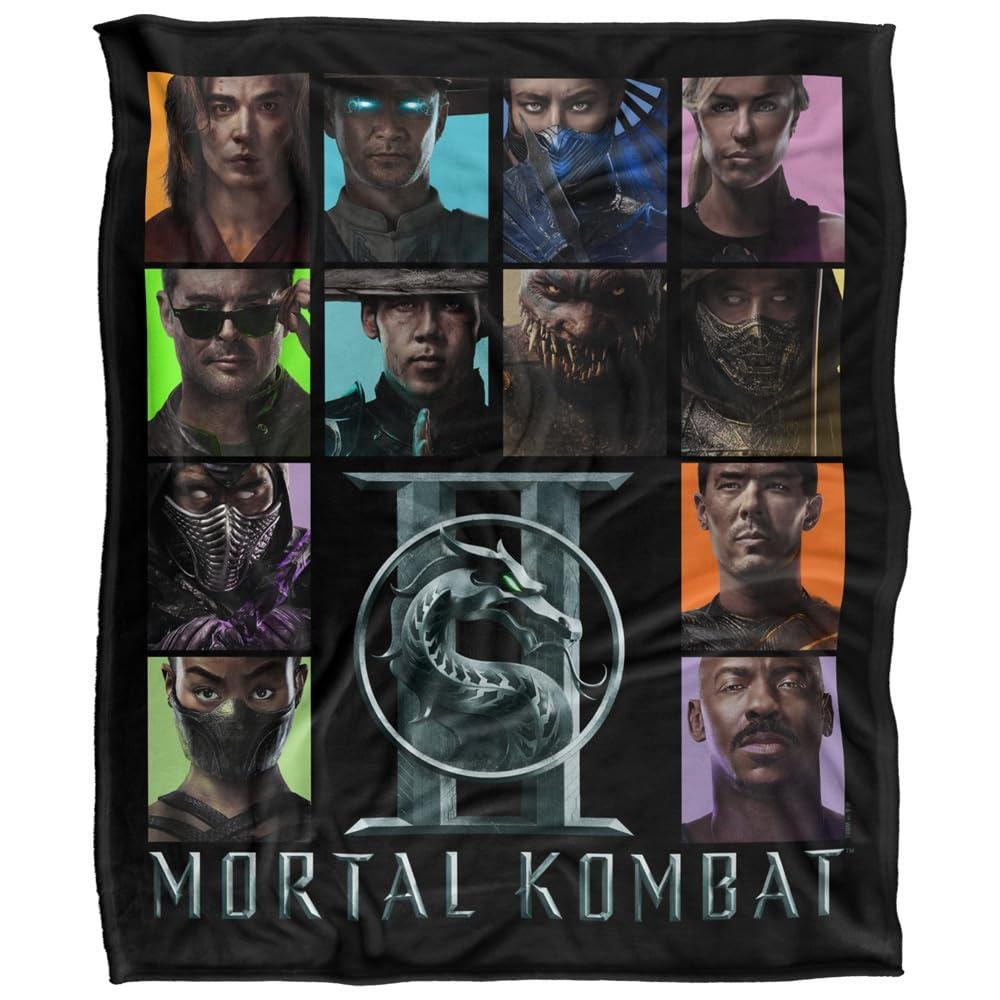 Mortal Kombat Character Square Blanket - 152cm x 127cm