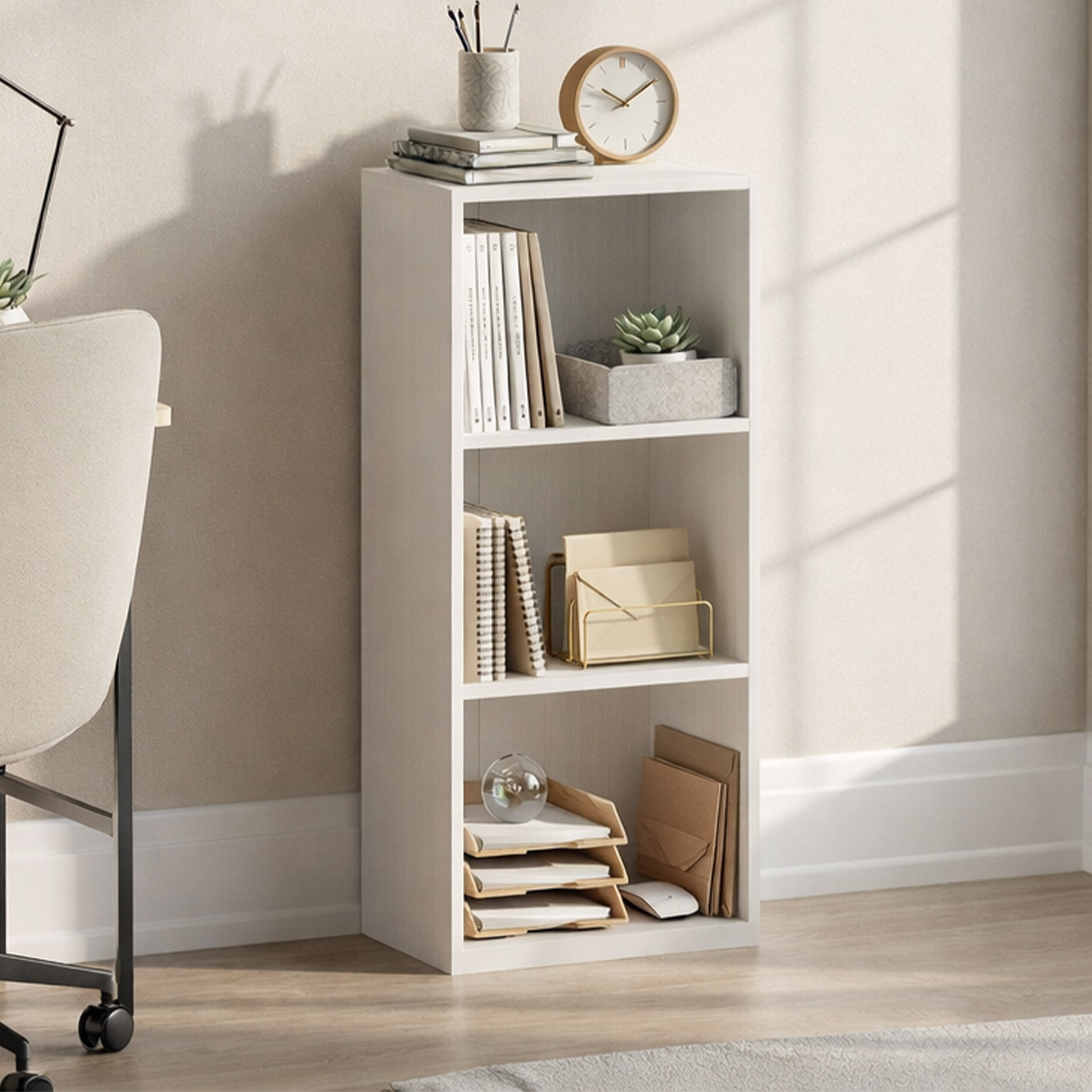 Vida Designs Oxford 3 Tier Cube Bookcase - White