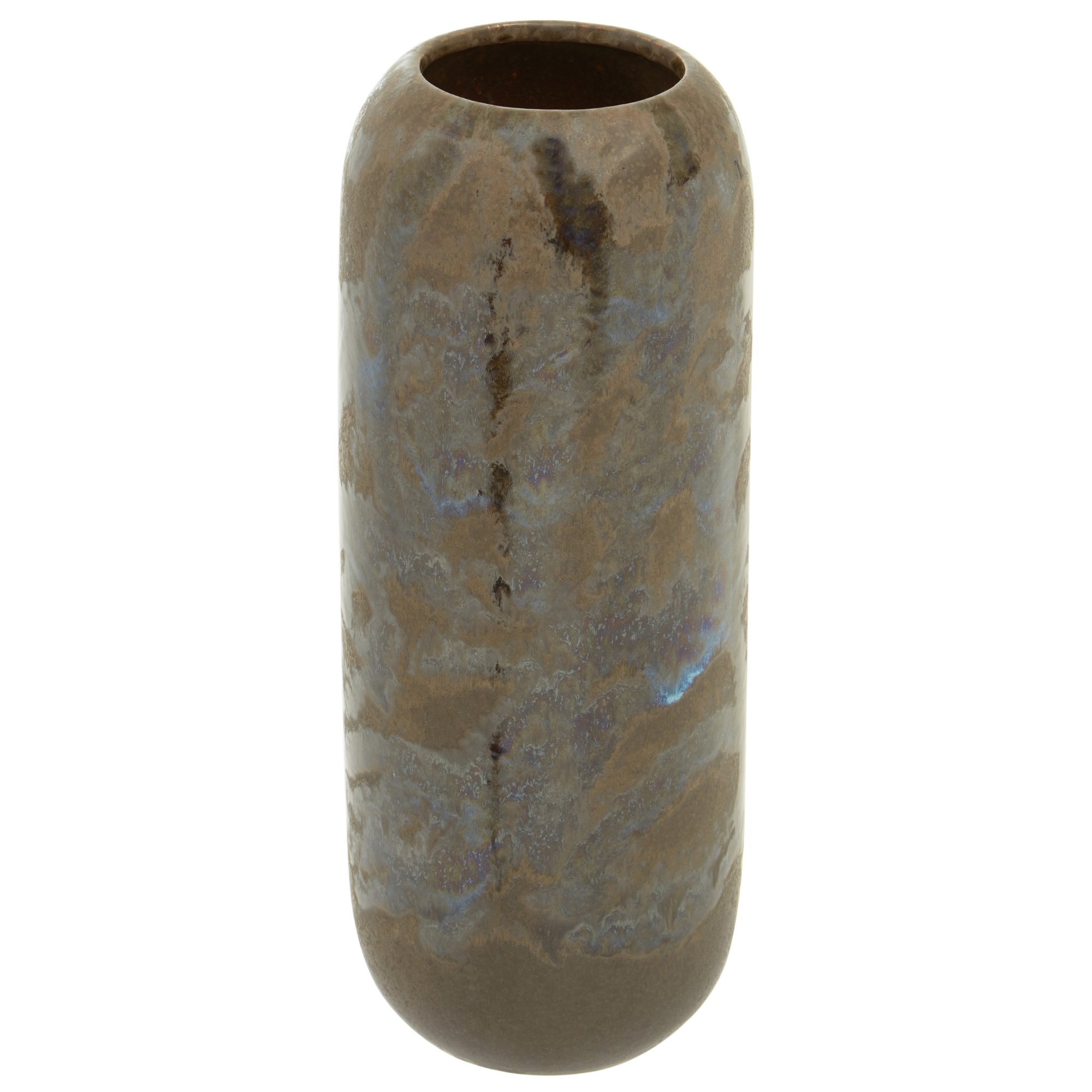 Orsina Silas Reactive Glaze Stoneware Vase – Brown