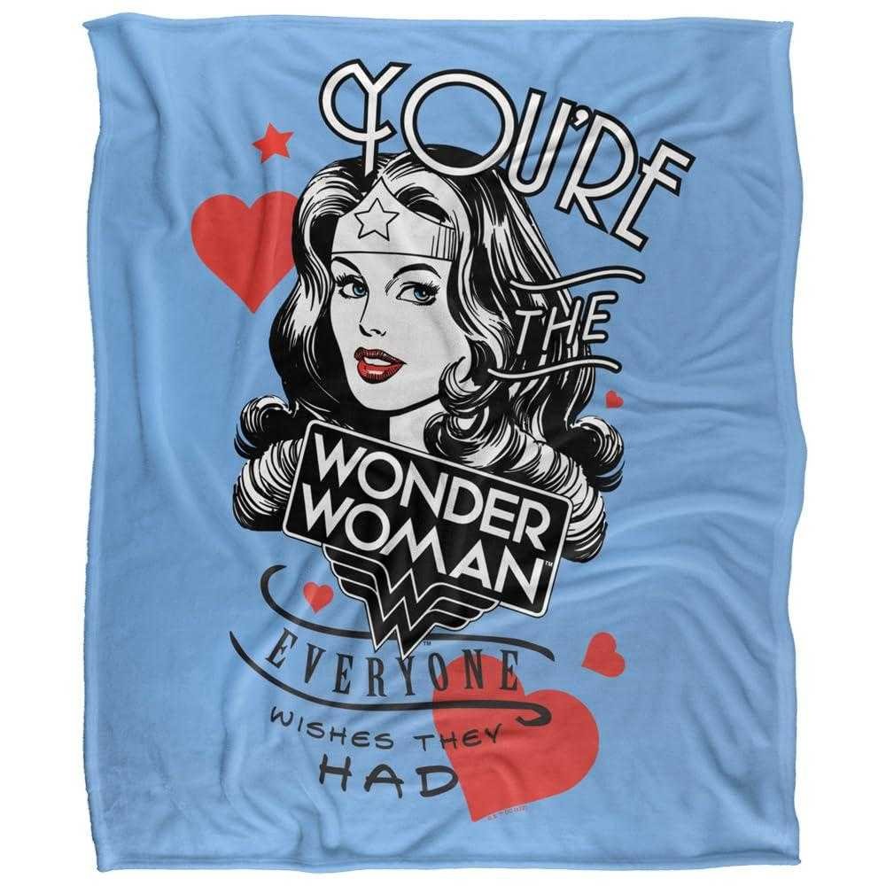 Wonder Woman Everyone Wishes They Had Mothers Day Blanket - 152cm x 127cm