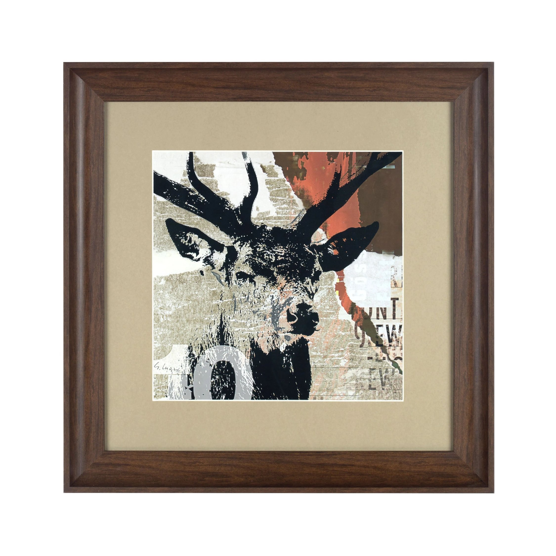 Orsina Framed Stag Head Wall Art