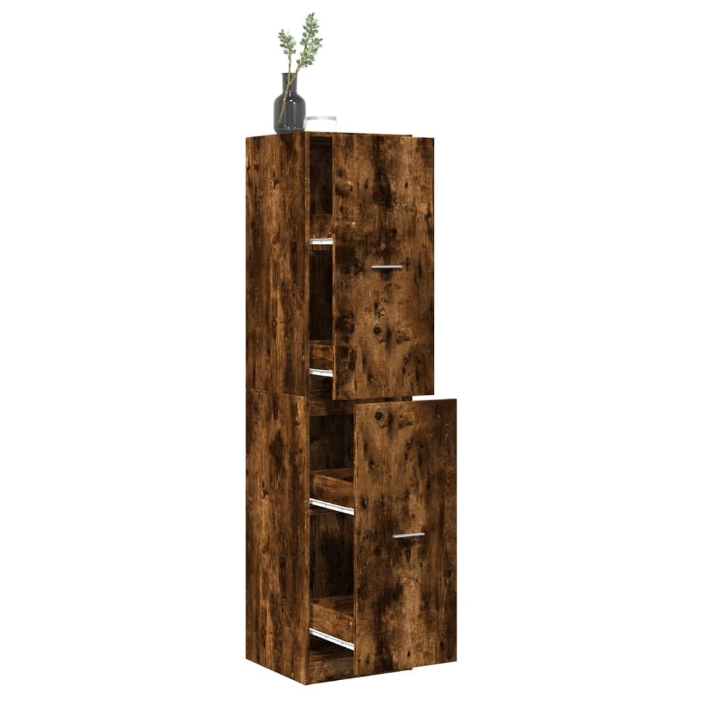 Walplus Engineered Wood Cabinet - Dark Oak - 40 x 41 x 174.5 cm