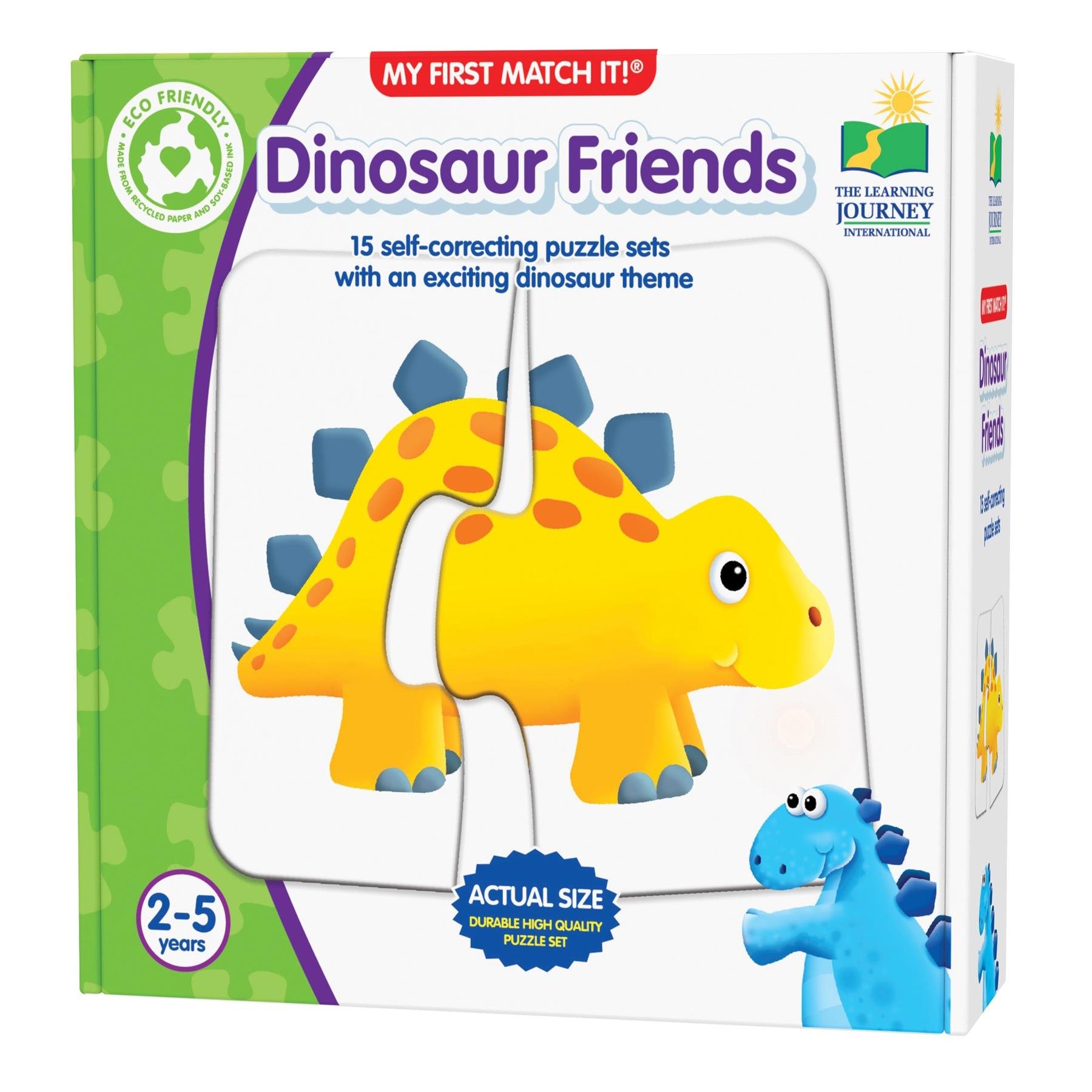 University Games My First Match It! Kids Jigsaw Puzzles - Dinosaur Friends