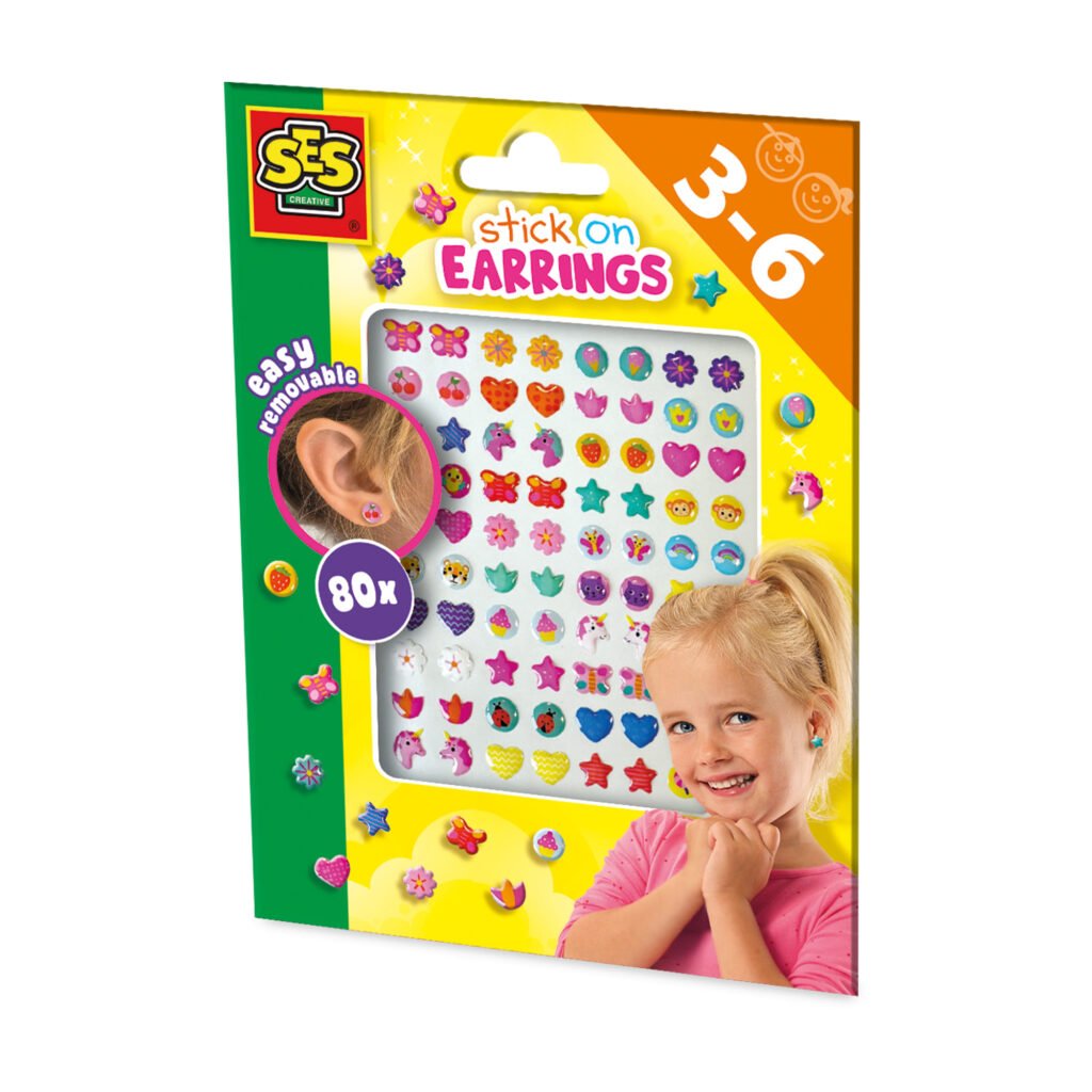 SES Creative Stick On Earrings Craft Set