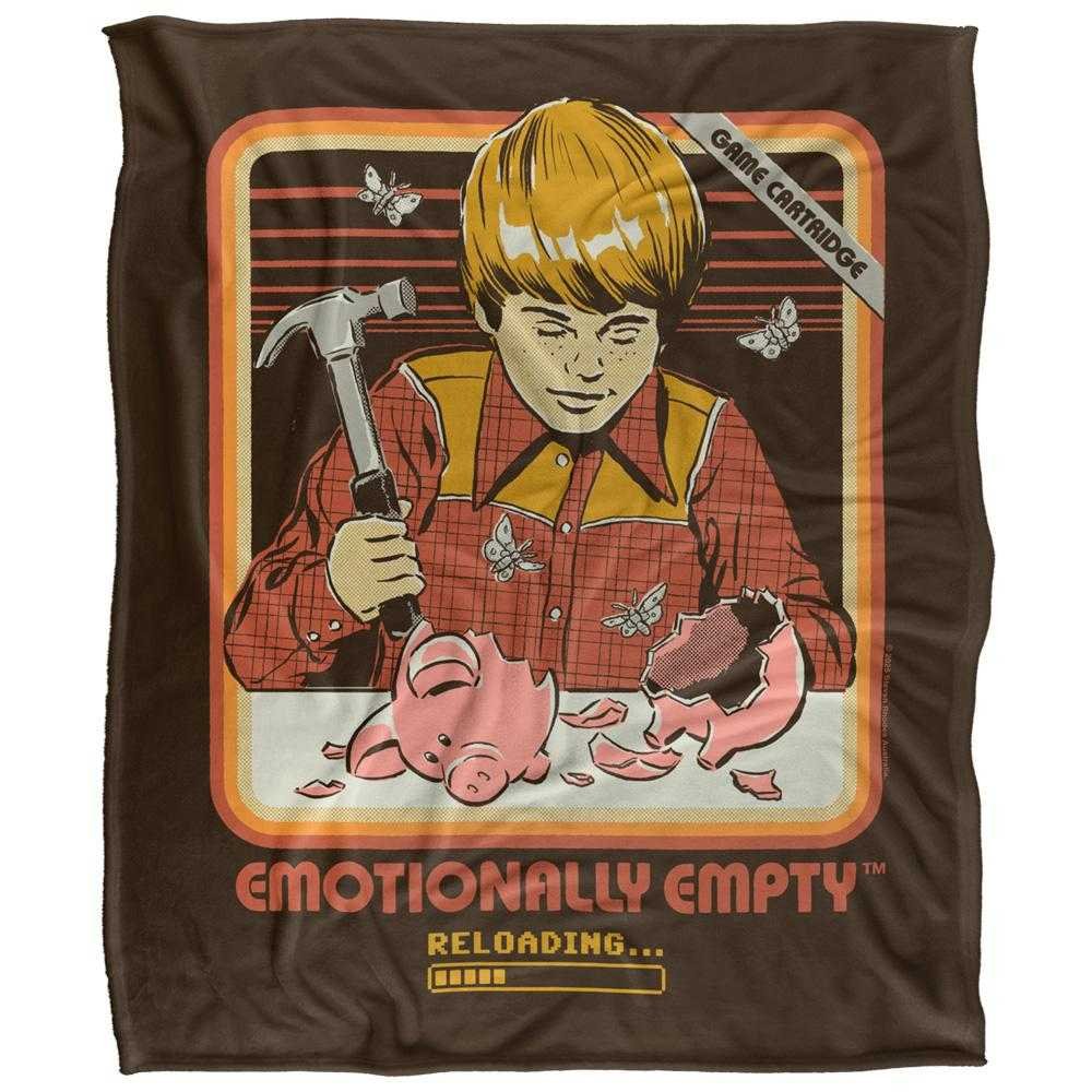 Steven Rhodes Emotionally Empty Soft Touch Blanket - 152cm x 127cm