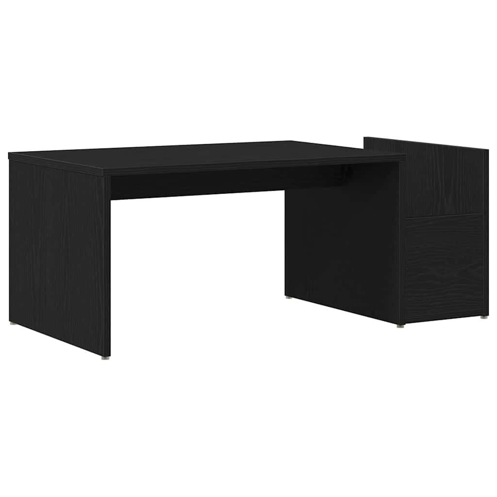 Walplus Engineered Wood Coffee Table - Dark Oak - 90 x 45 x 35 cm