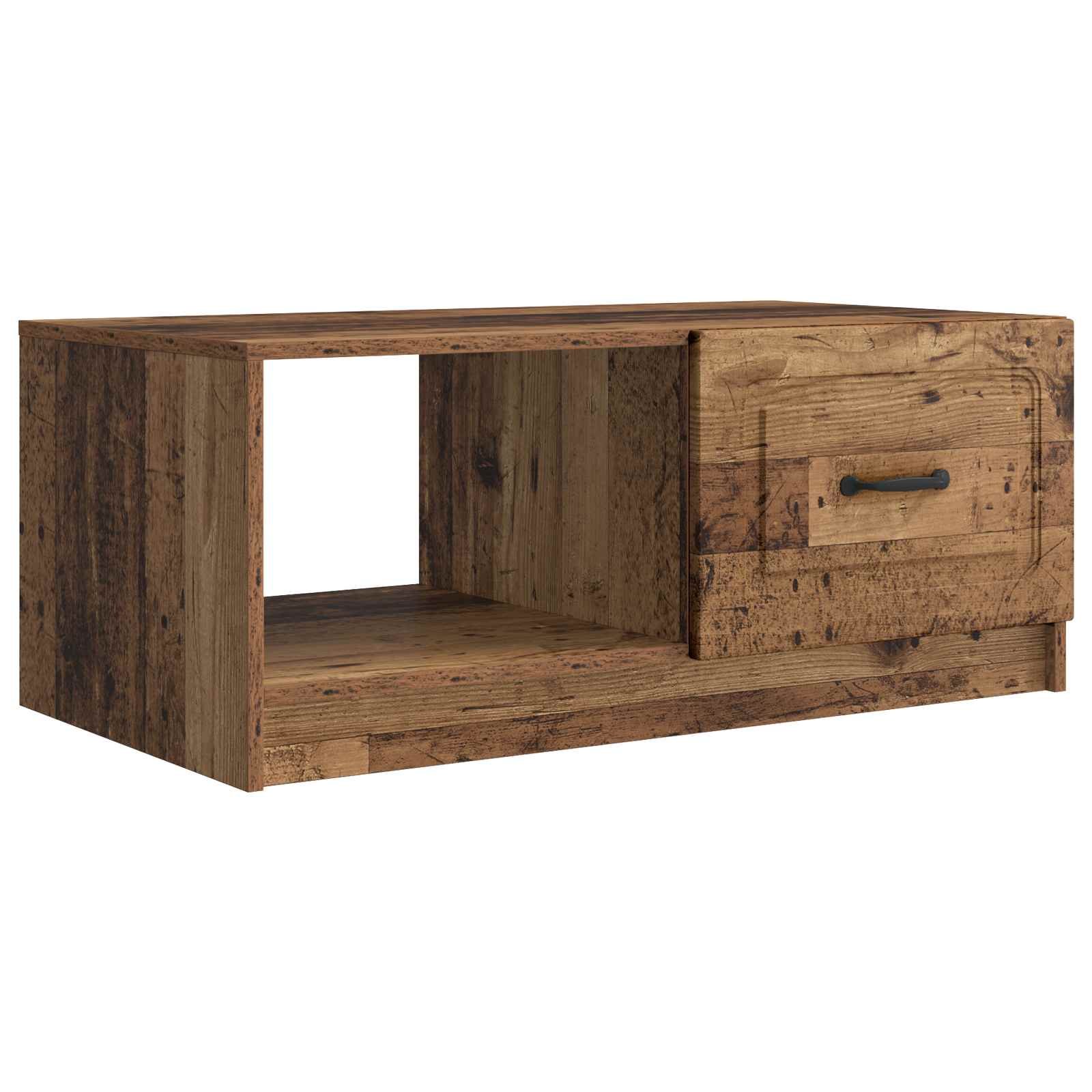 Walplus Engineered Wood Coffee Table - Dark Wood - 90 x 50 x 37 cm (18.8kg)