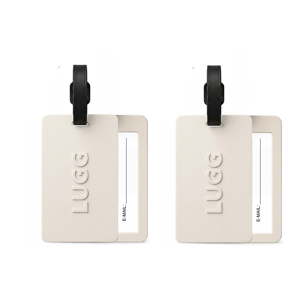 Lugg Flexible PVC Luggage Tags - Pack of 2 - Stone