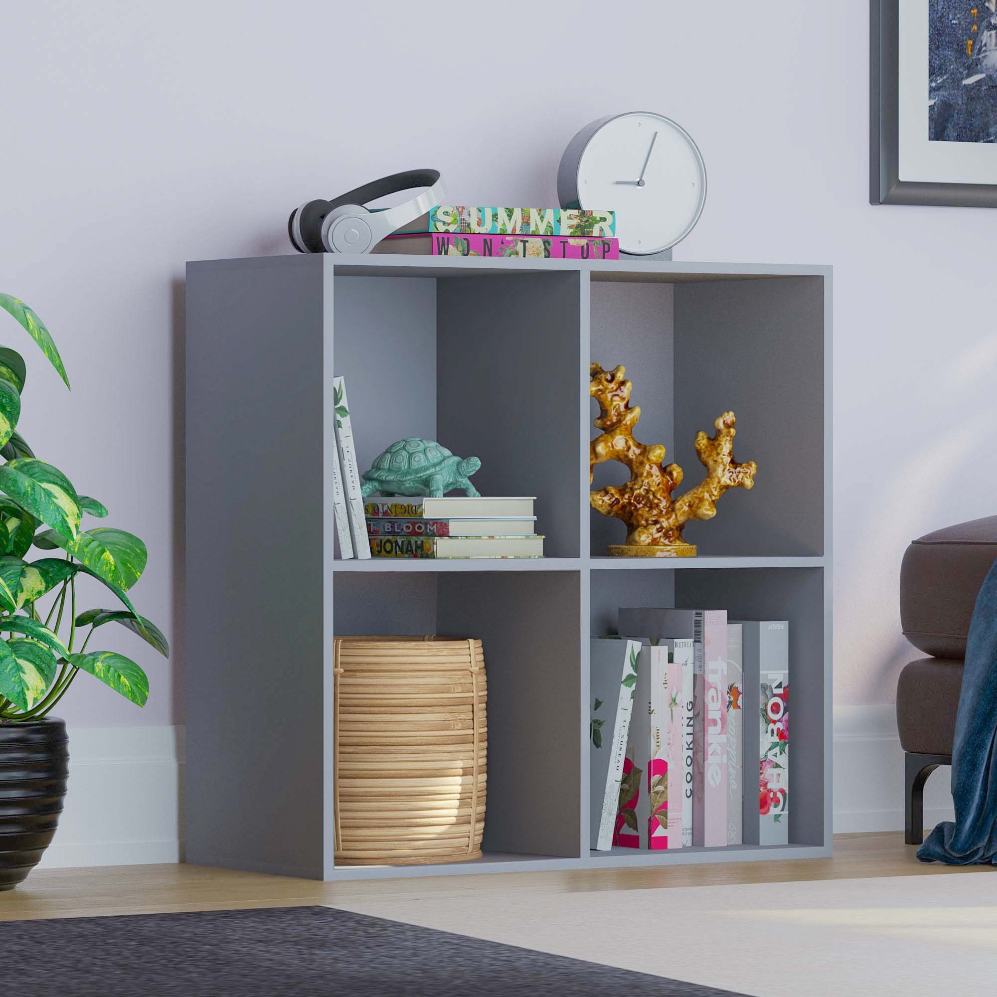 Vida Designs Durham 2x2 Cube Storage Unit - Grey