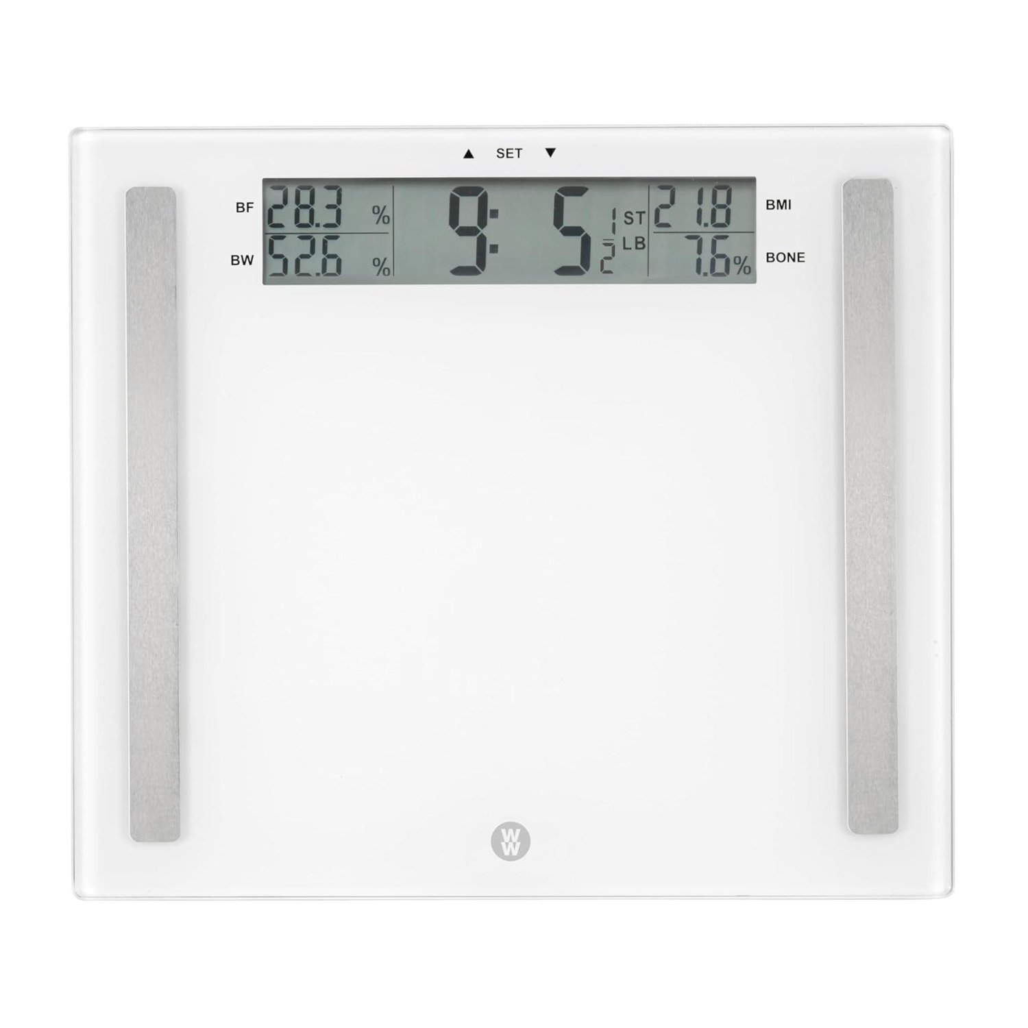 Conair WW Ultimate Accuracy Easy Read Glass Scale - White