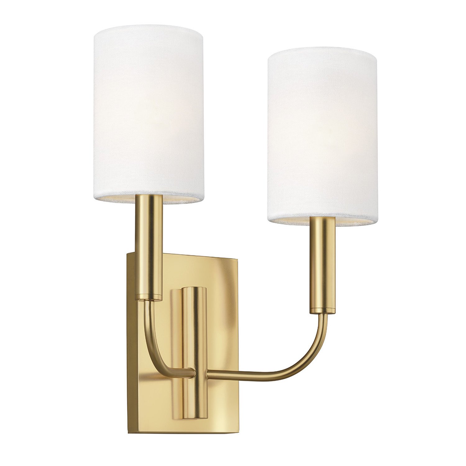 Elstead Brianna 2 Arm Wall Light - Burnished Brass