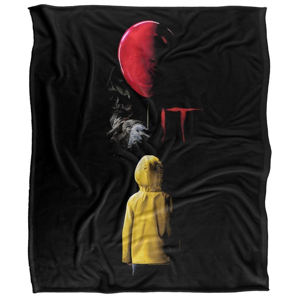 It 2017 Red Balloon Soft Touch Red Blanket - 152cm x 127cm
