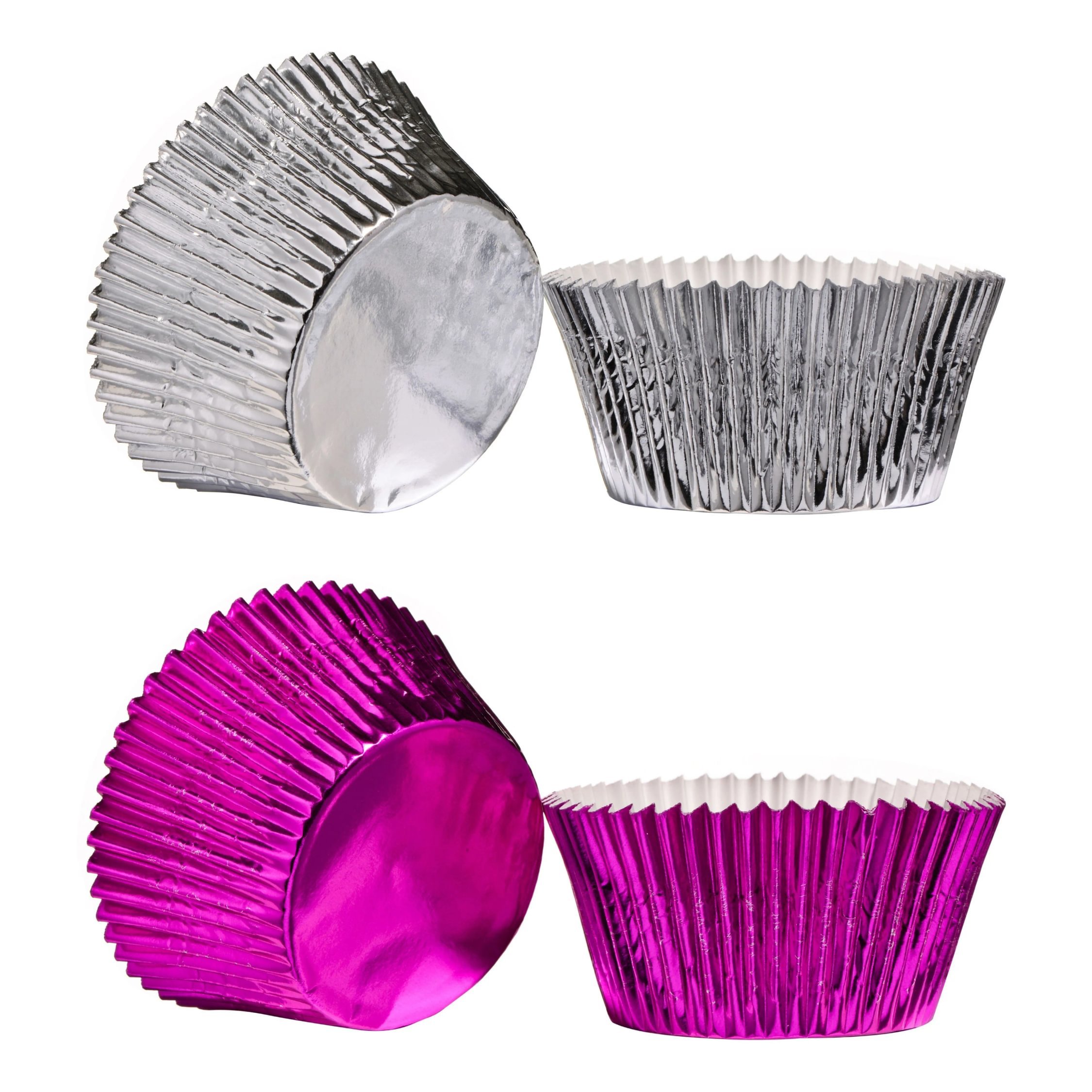Orsina Diva 40 Piece Large Cupcake Cases - Silver