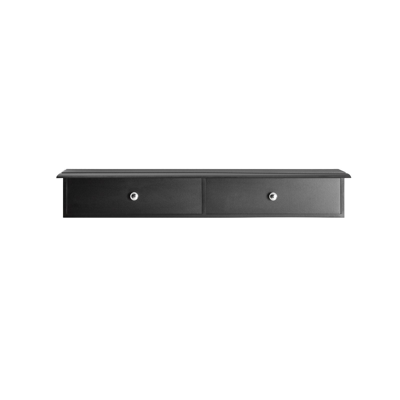 SoBuy 2 Drawer Floating Shelf - Black