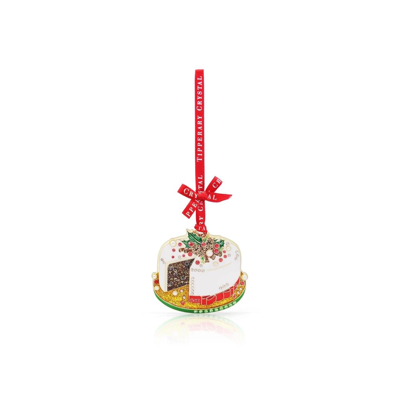 Tipperary Metal Sparkle Christmas Cake Hanging Decoration