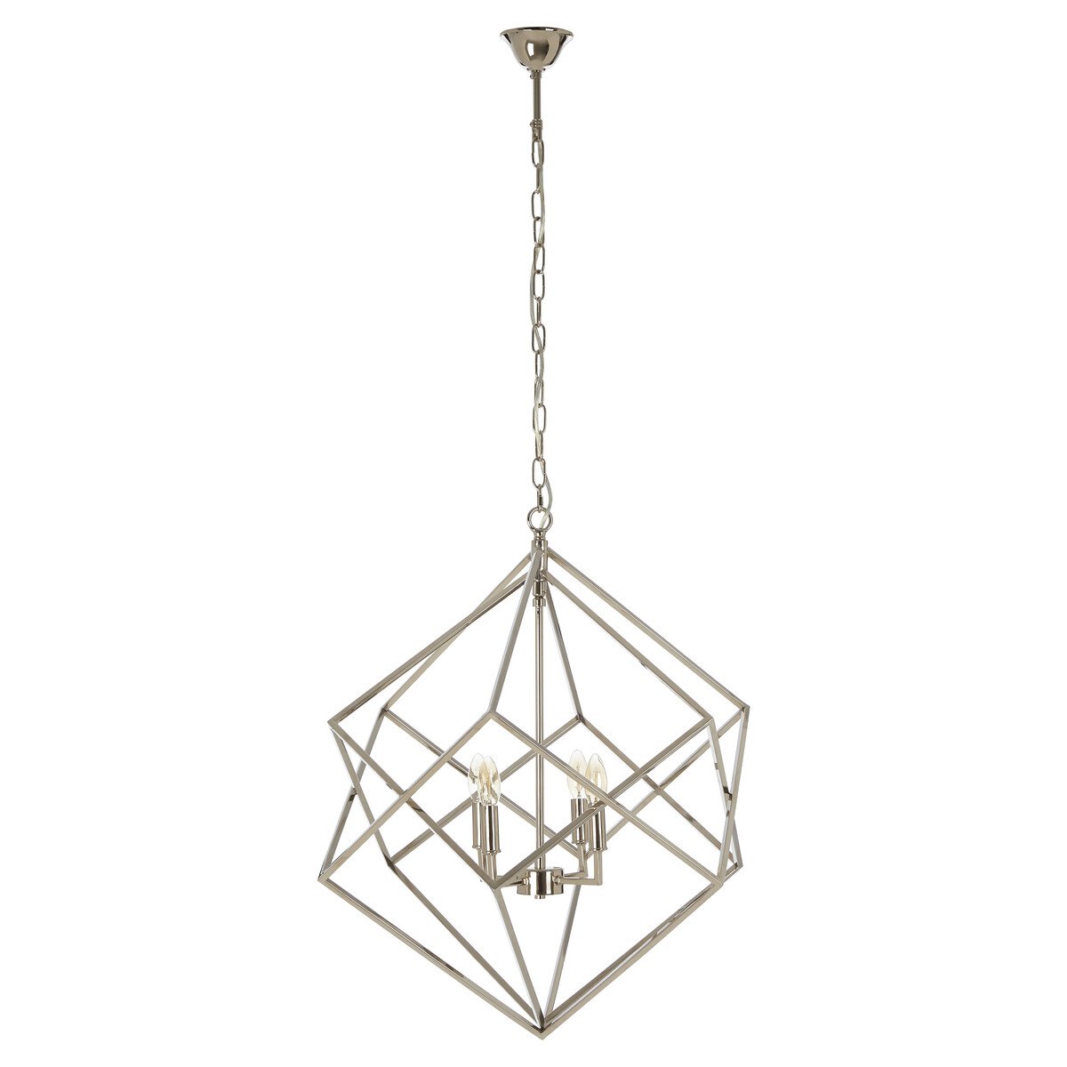 Orsina Kamara Double Box Pendant Light - Silver