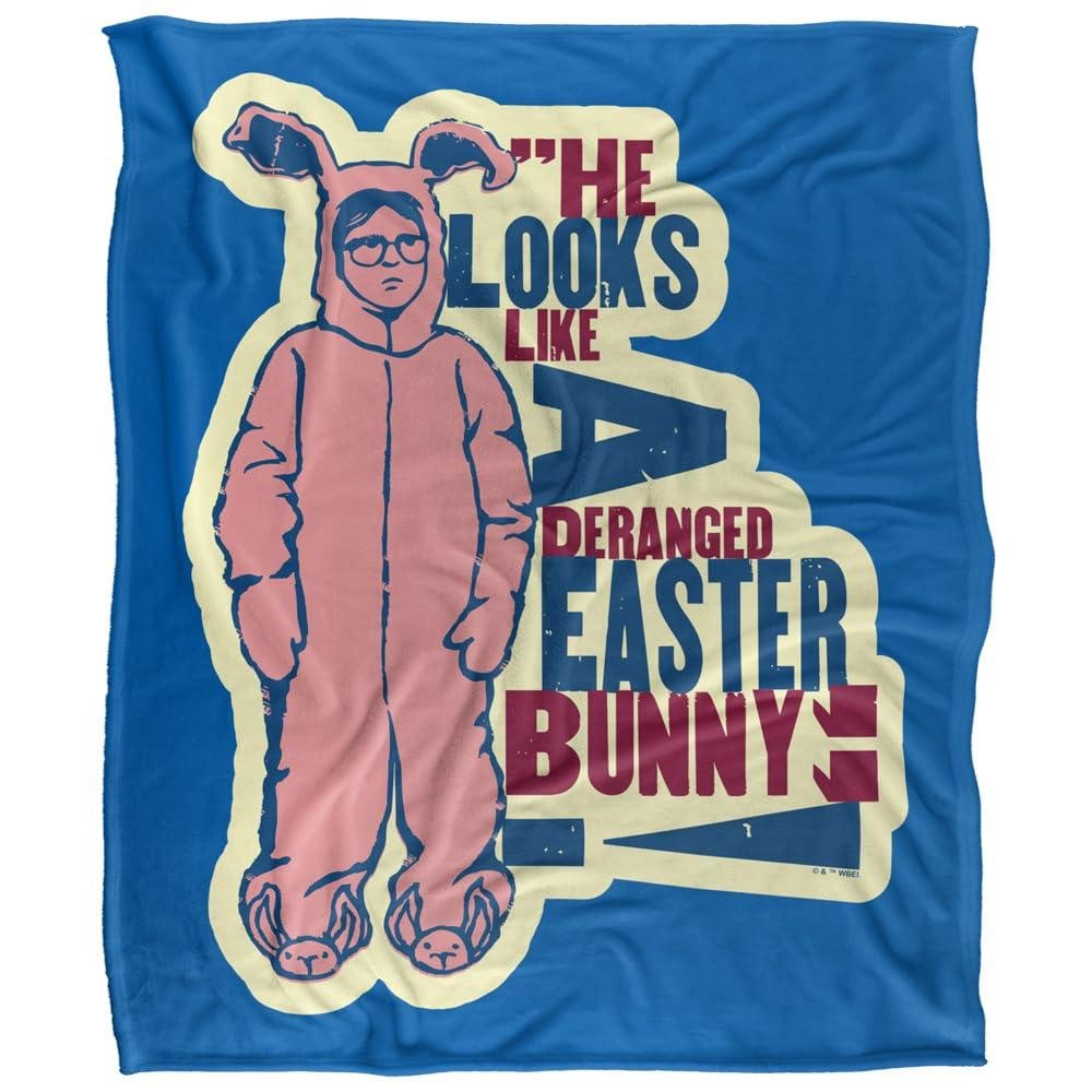 A Christmas Story Deranged Bunny Soft Touch Blanket - 152cm x 127cm