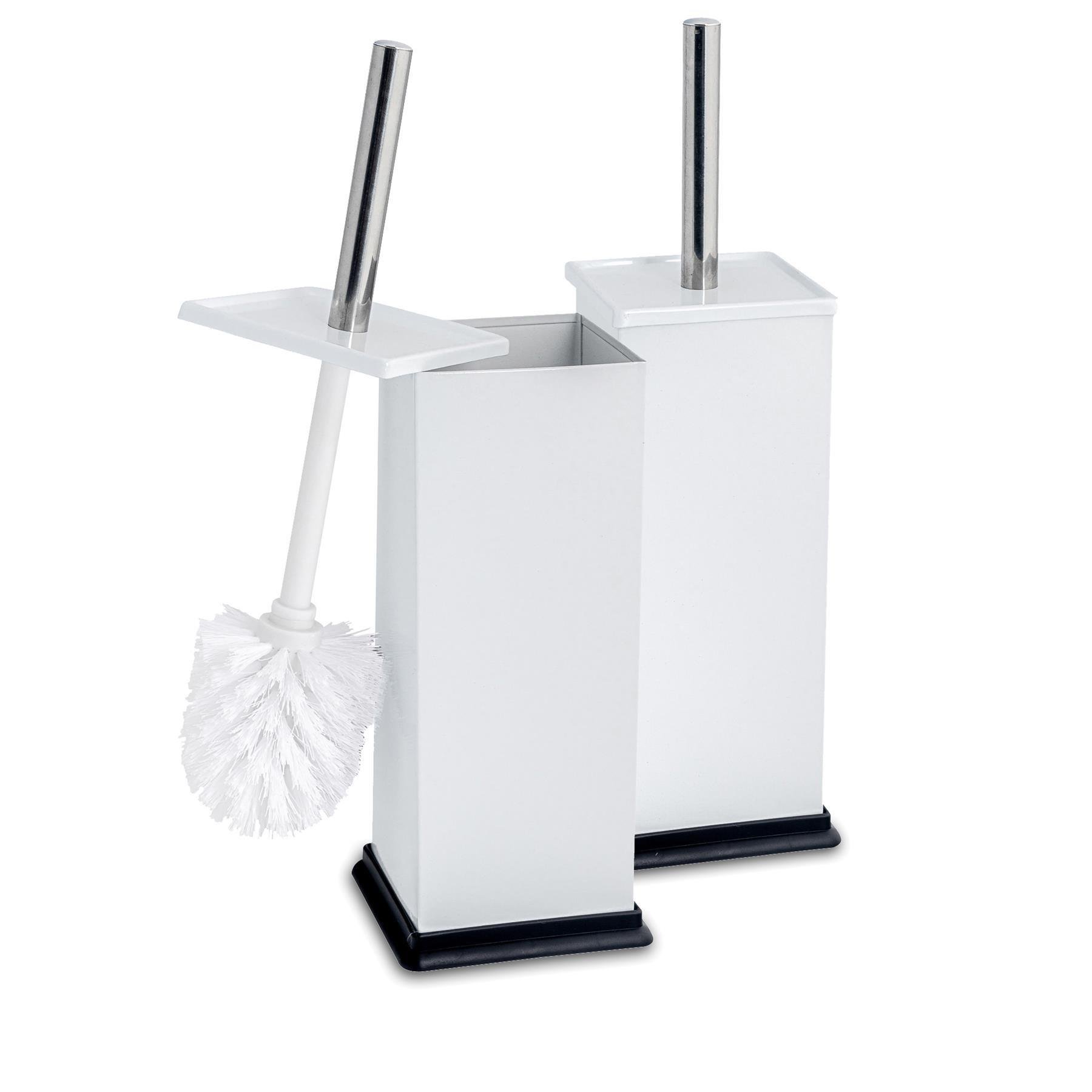 Harbour Housewares Square Toilet Brushes - White - Pack of 2