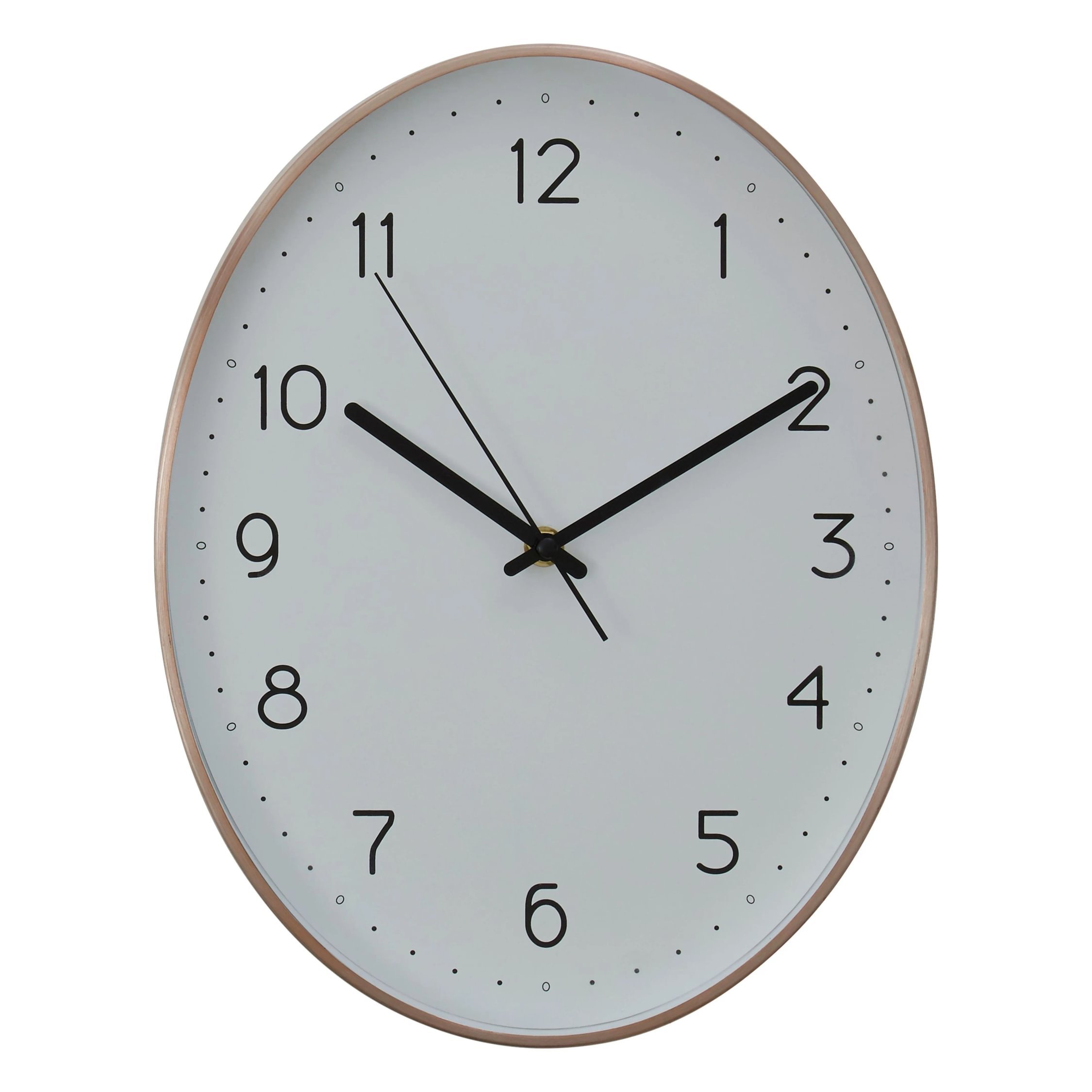 Orsina Elko Oval Wall Clock with - Copper