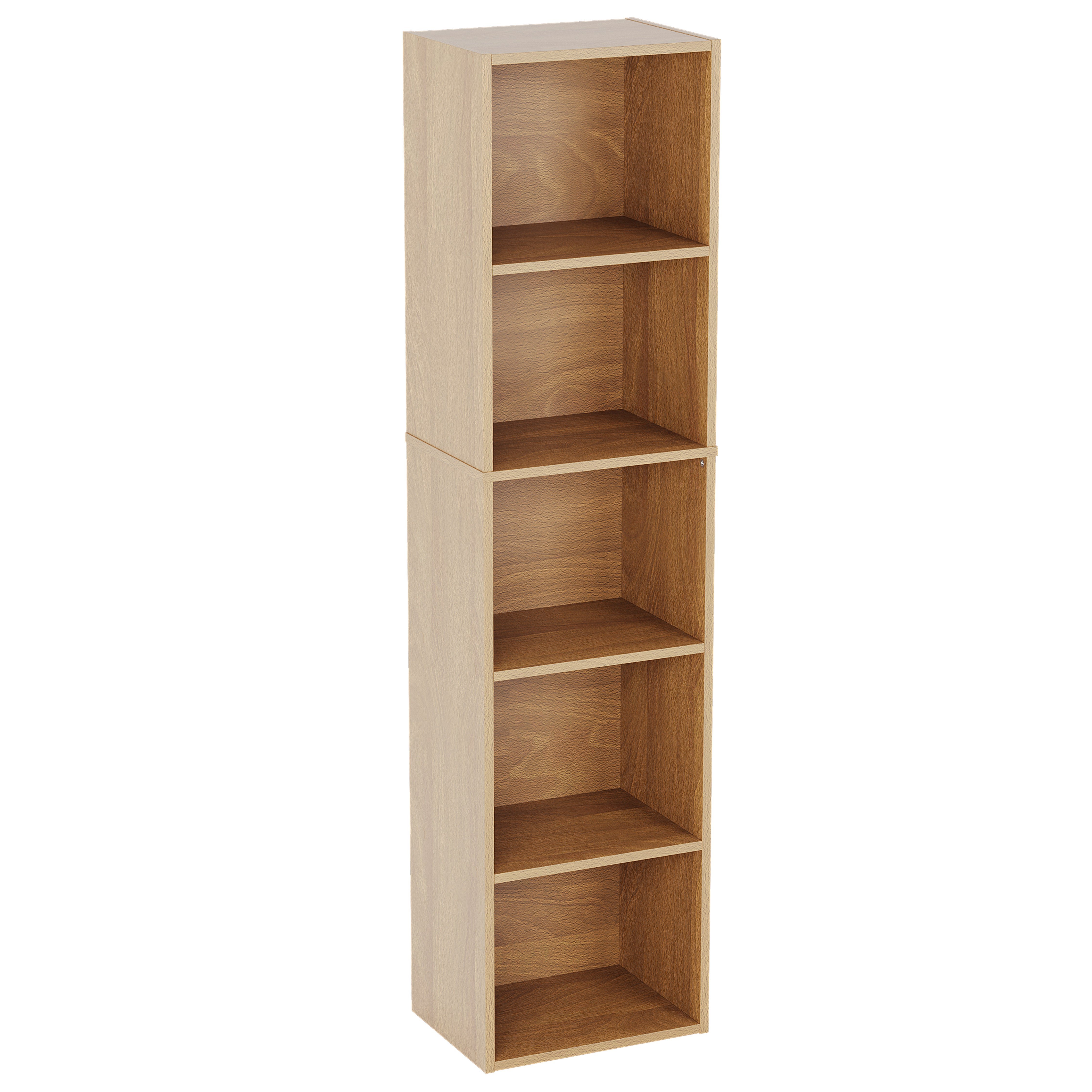 Vida Designs Oxford 5 Tier Cube Bookcase - Oak
