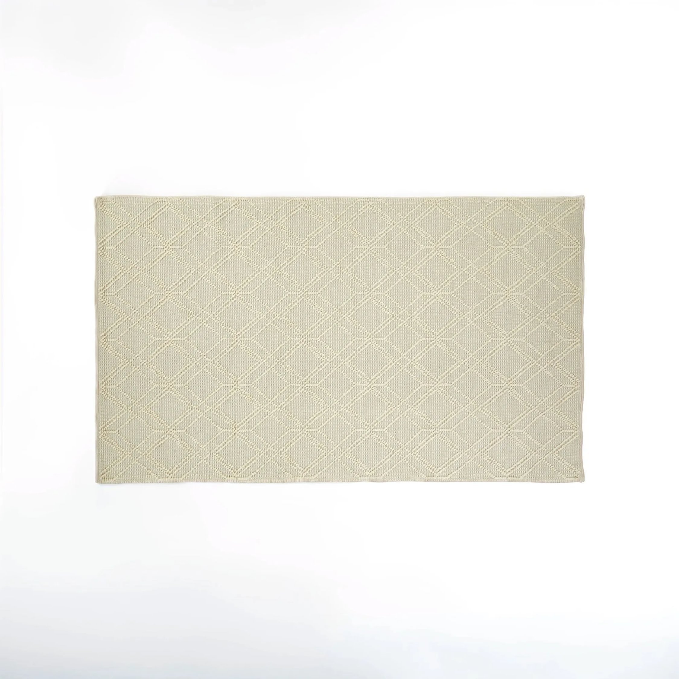 Orsina Stone and Ivory Bosie Jango Geometric Design Rug - 150 x 240cm
