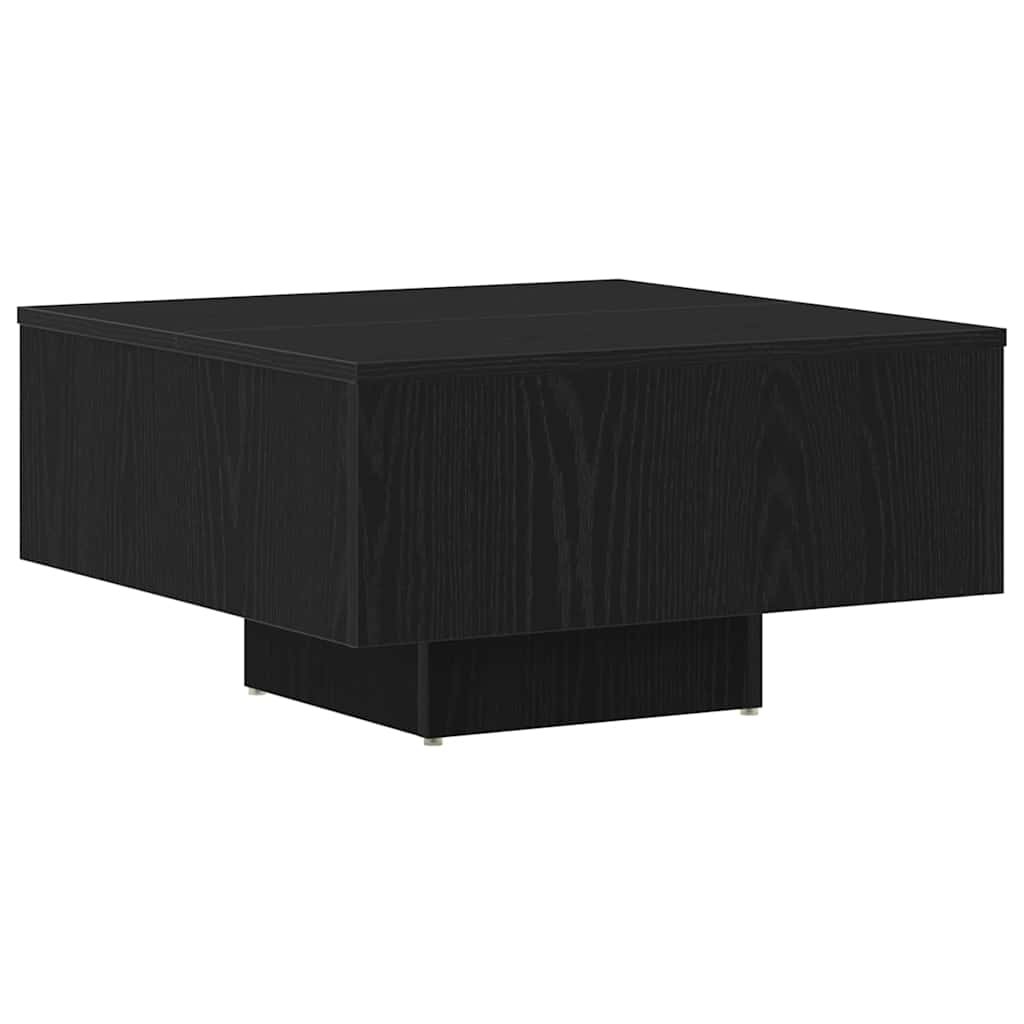 Walplus Engineered Wood Coffee Table - Dark Oak - 60 x 60 x 31.5 cm