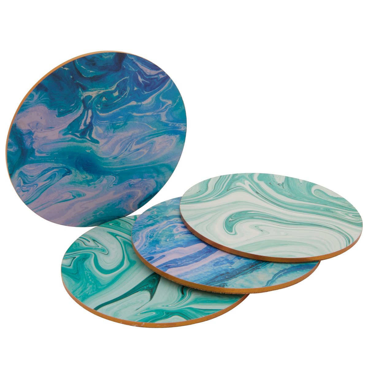 Orsina Set Of 4 Mimo Cork Coasters - Assorted