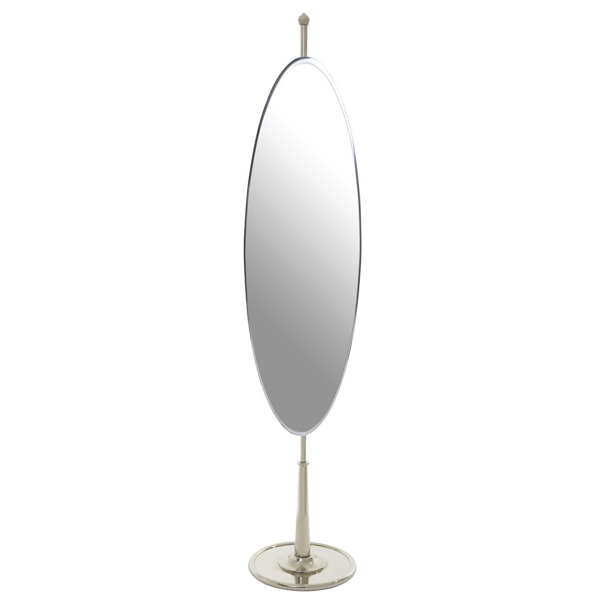 Orsina Kensington Townhouse Oval Mirror – Silver