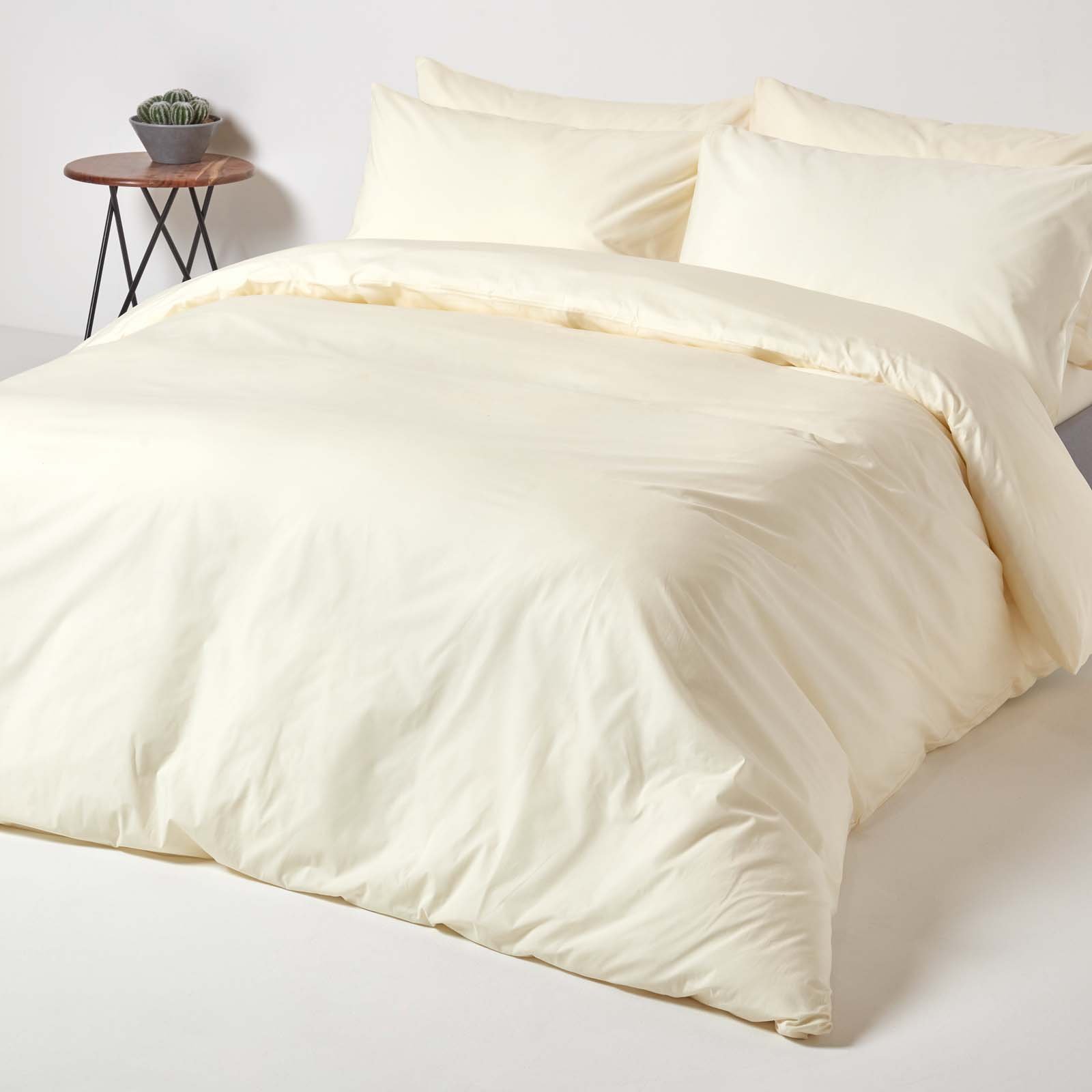 Homescapes Egyptian Cotton Cream Bedding Set - Double