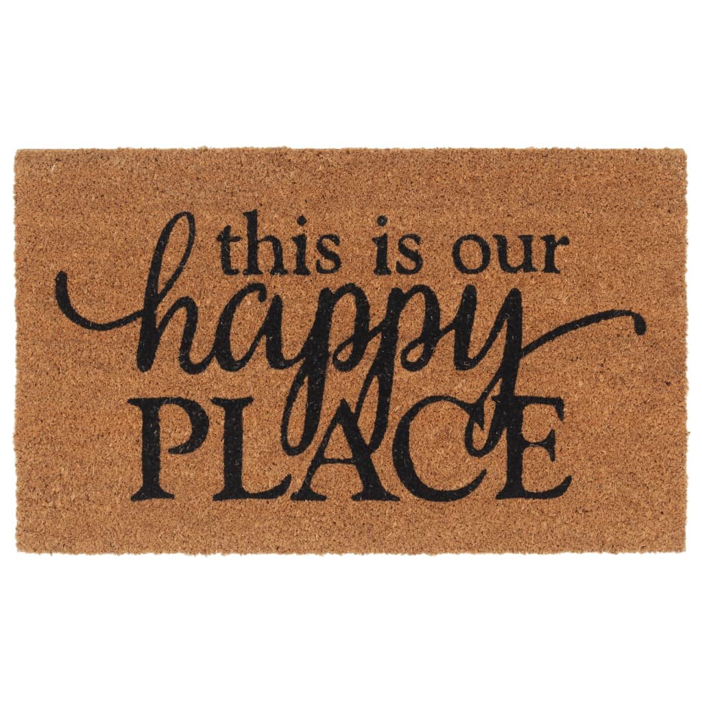 Walplus 16 mm Thick Coir Door Mat - Natural - 45 x 75 cm