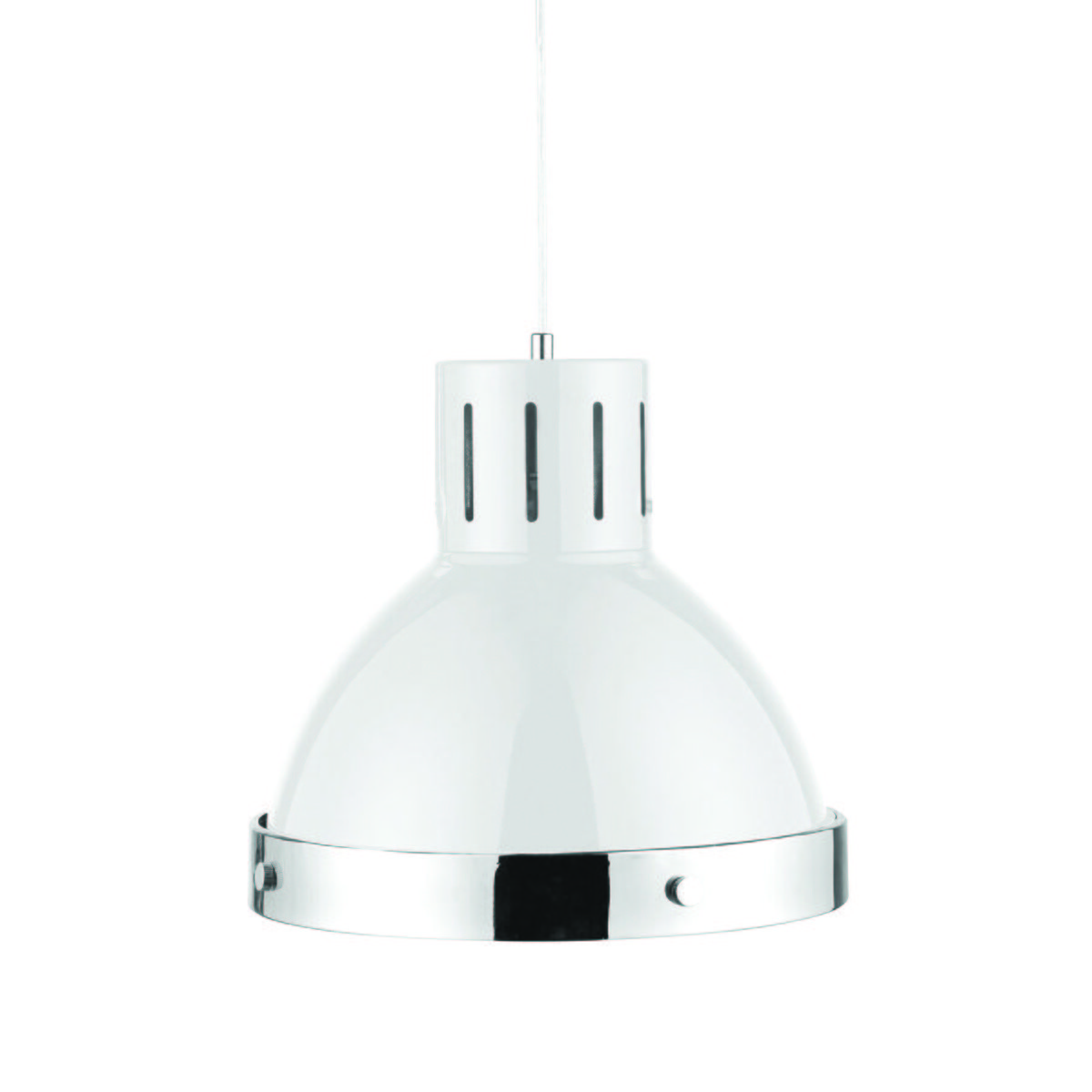 Orsina Jasper Metal Pendant Light - White and Chrome