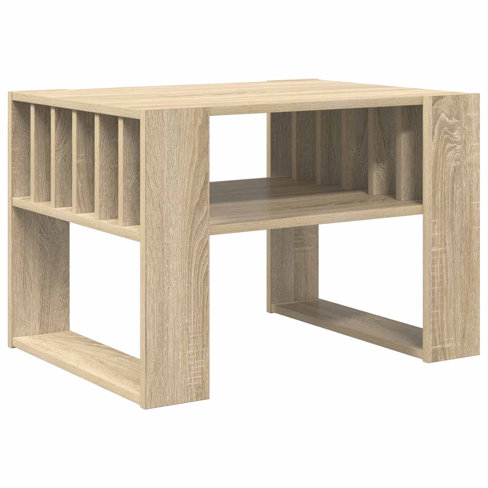 Walplus Engineered Wood Coffee Table - Sonoma Oak - 66 x 49.5 x 45 cm