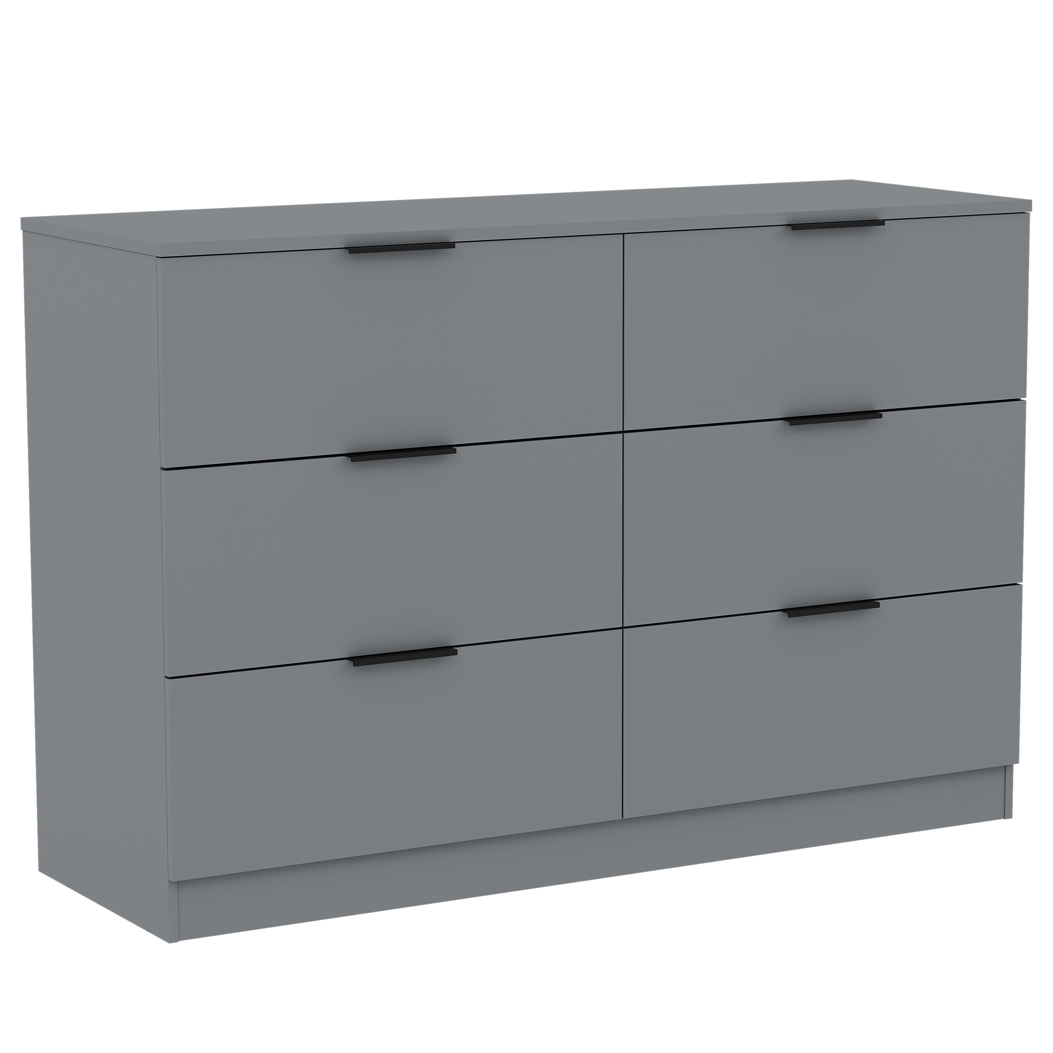 Vida Designs Trega 6 Drawer Chest - Grey