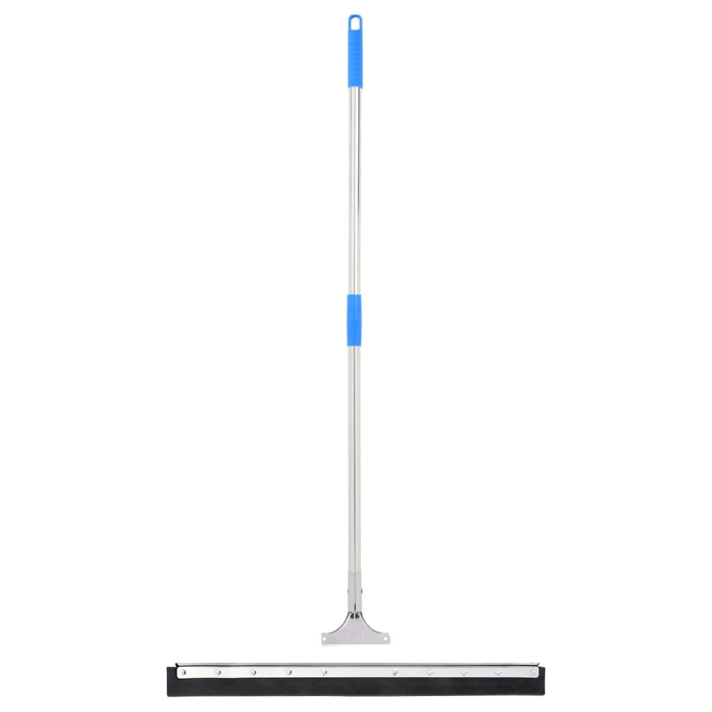 Walplus Steel Floor Squeegee and Rubber - Silver and Blue - 75 x 122.5 cm