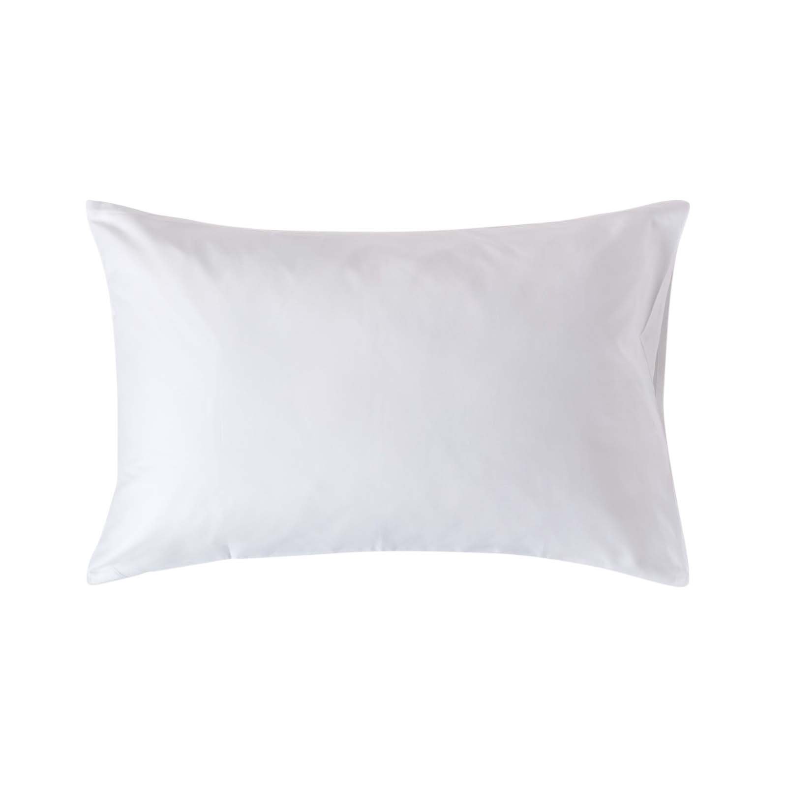 Homescapes Organic Egyptian Cotton Sateen Housewife Pillowcase - White