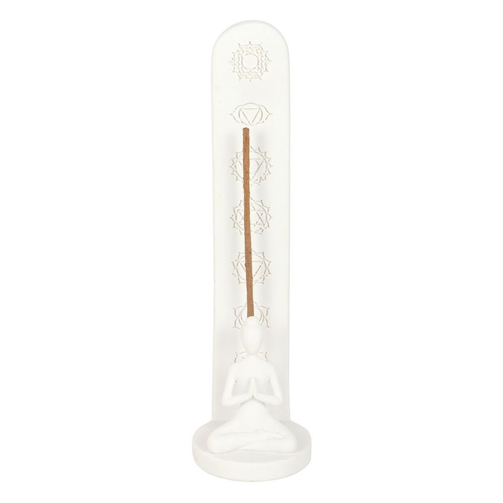 Something Different Chakra And Yoga Pose Incense Holder - White