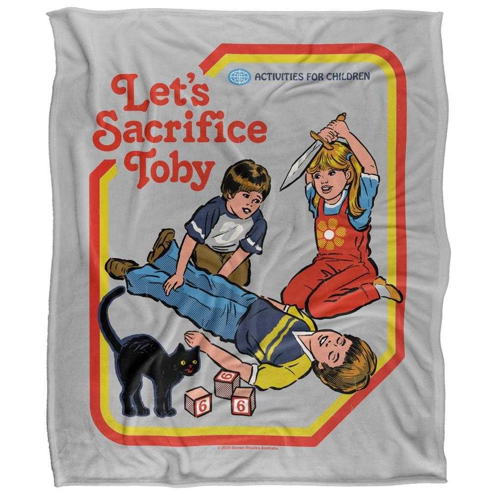 Steven Rhodes Let's Sacrifice Toby Soft Touch Blanket - 152cm x 127cm