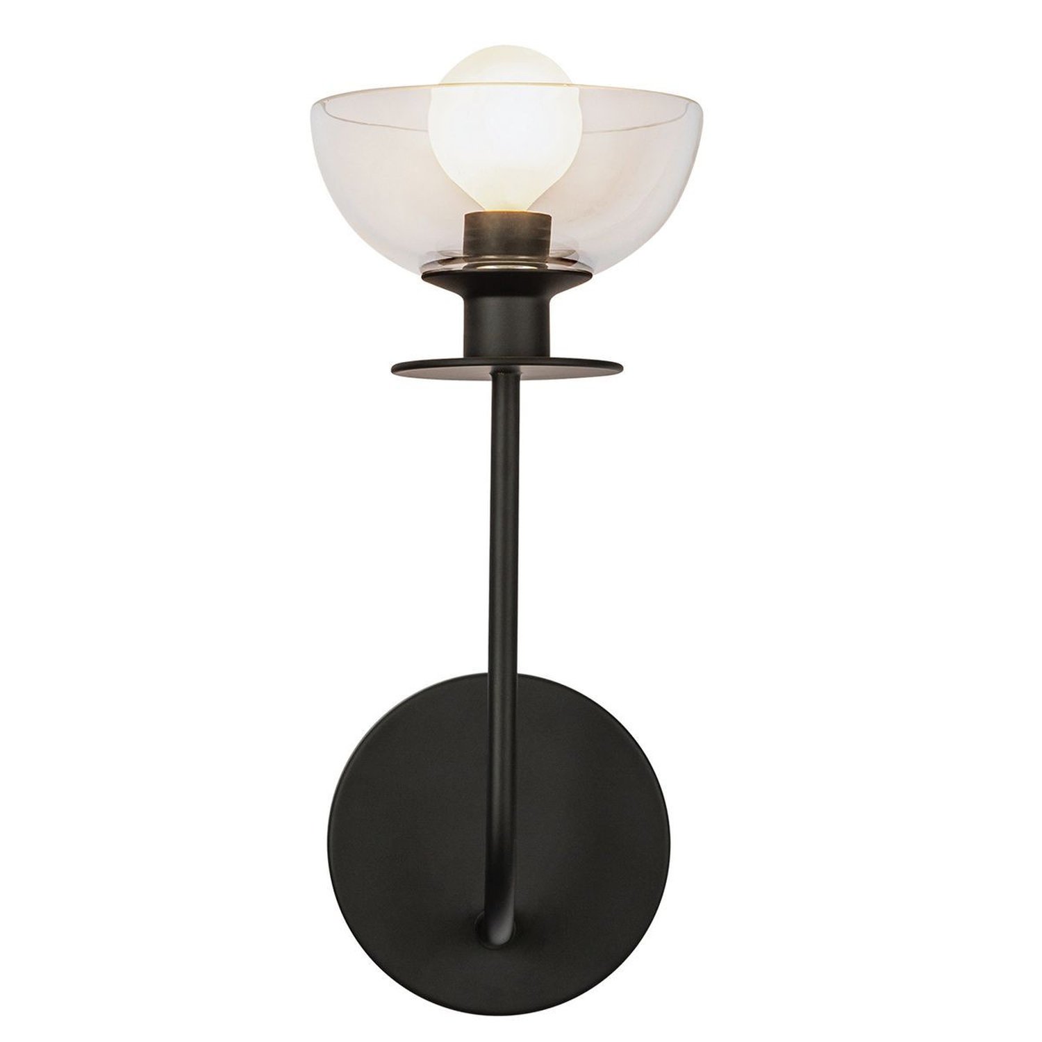 Elstead Alora Wall Light - Matt Black