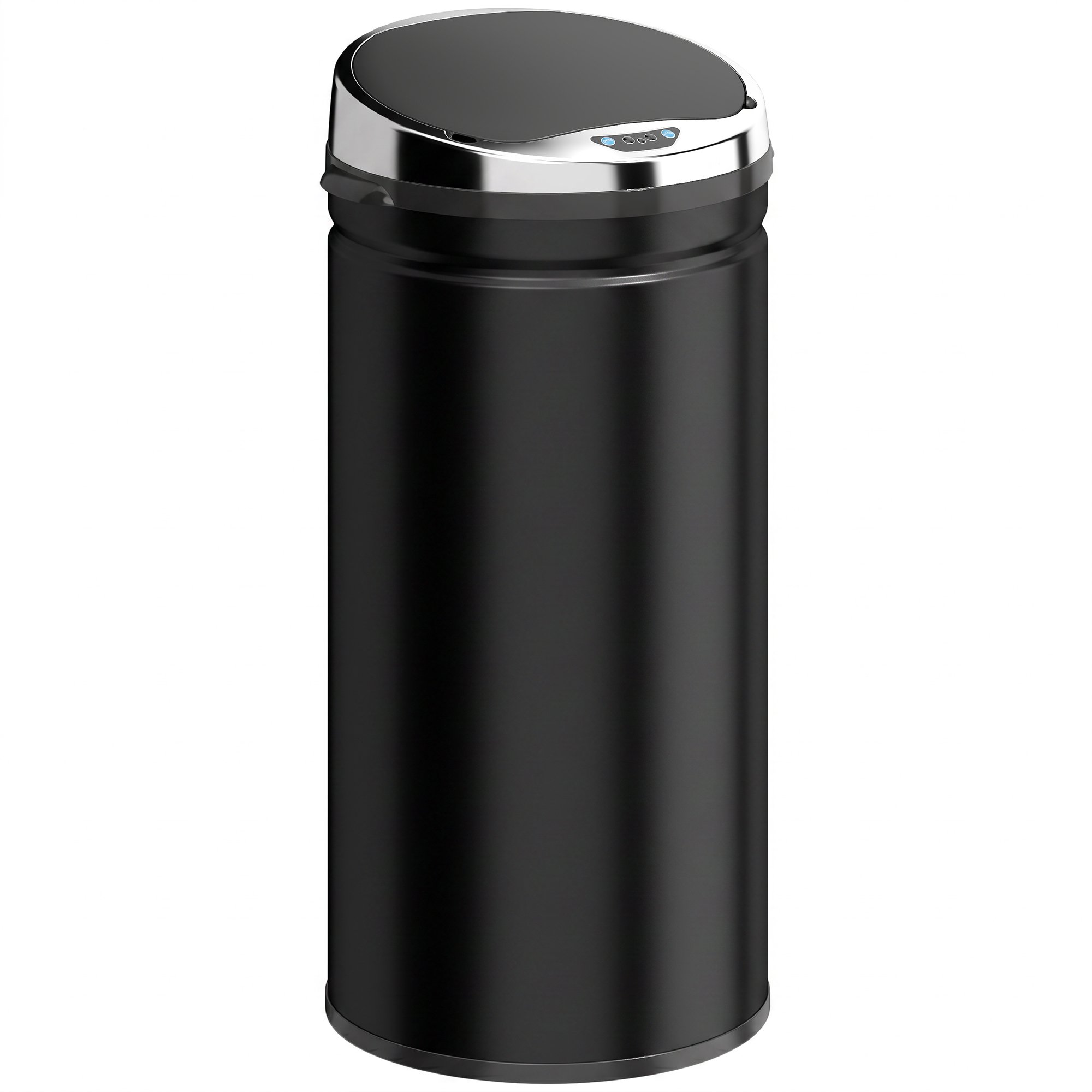 HOMCOM 42L Touchless Sensor Bin with Soft Close Lid and Steel Body - Black