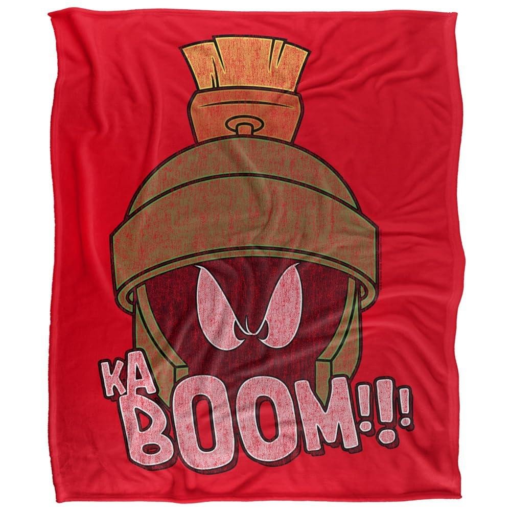 Looney Tunes Marvin The Martian Kaboom Blanket - 147cm x 91cm