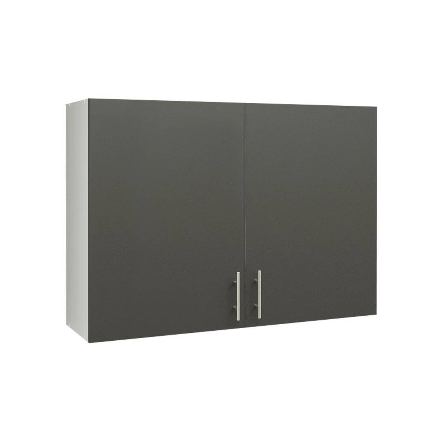 JD Greta 1000mm Wall Cabinet with 2 Doors - Dark Grey Matt