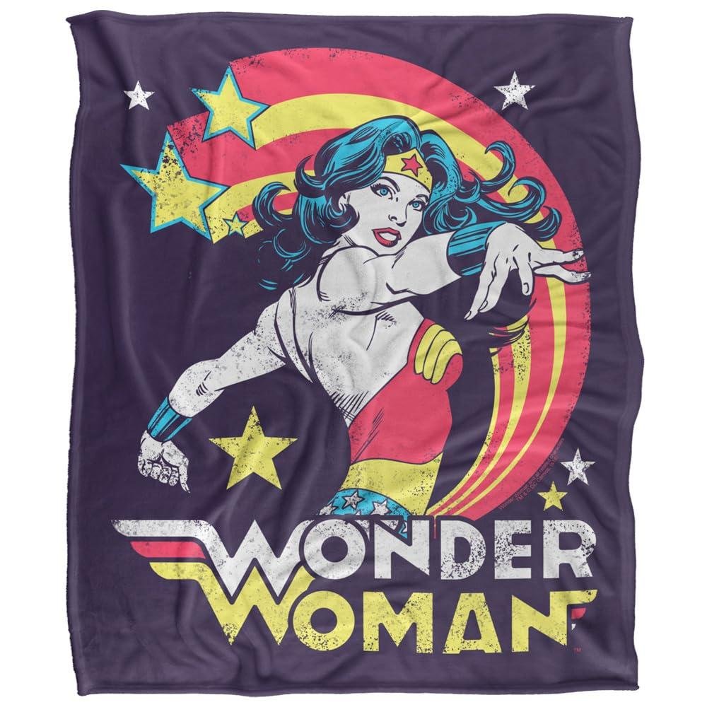 Wonder Woman Good Vibes Soft Touch Blanket - 152cm x 127cm