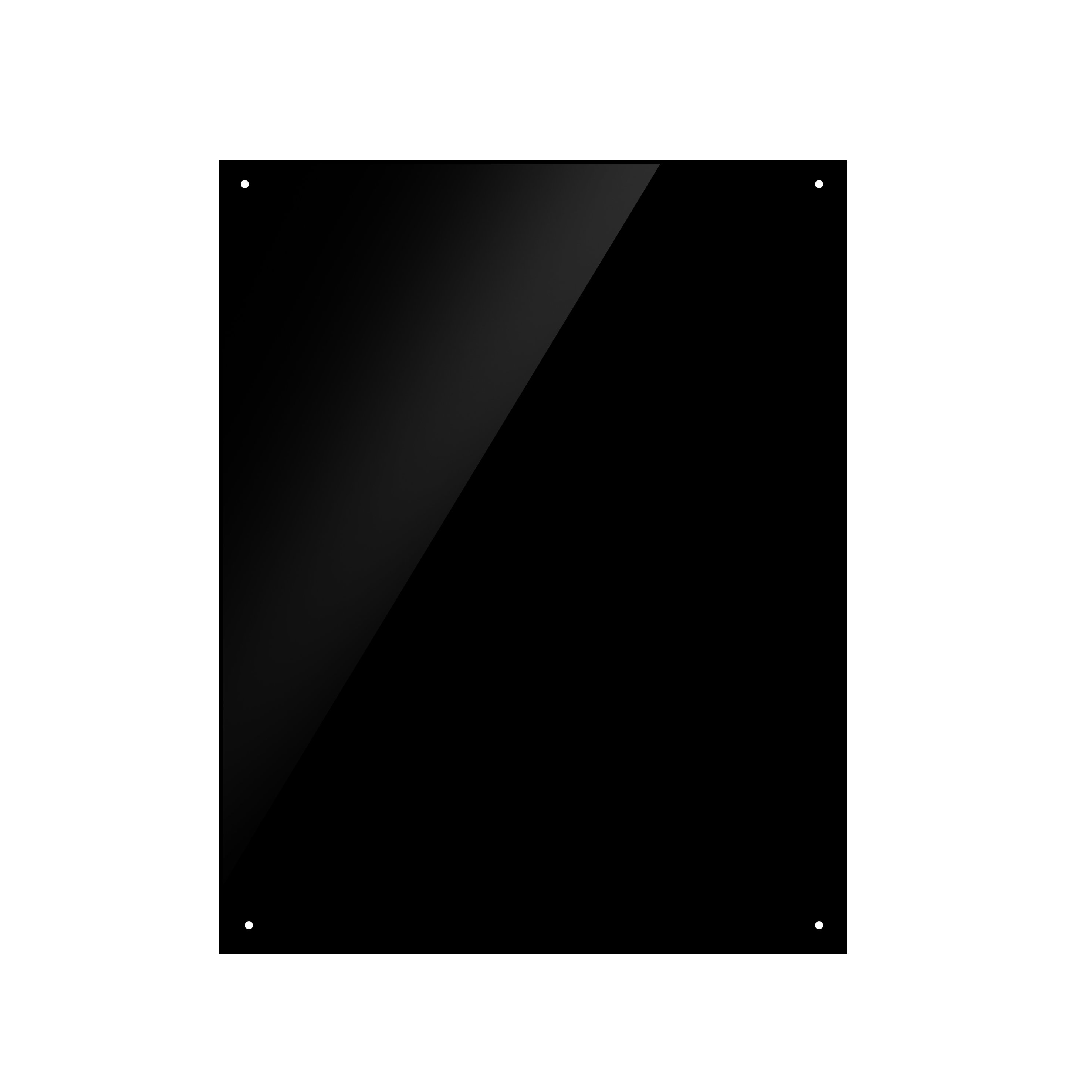 Baridi Cooker Hood Splashback 60 x 75cm - Black