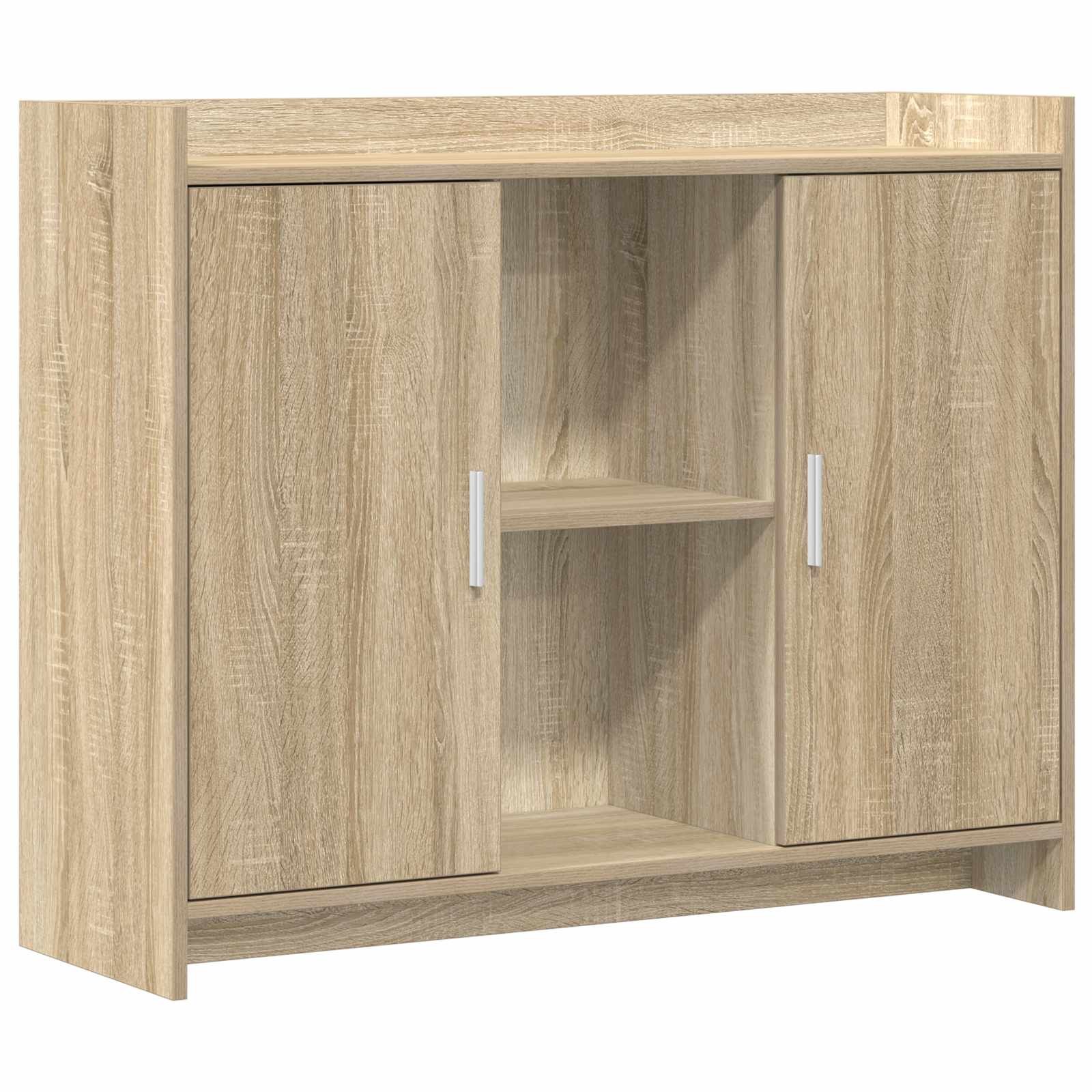 Walplus 2 Door Rectangular Sideboard - Brown - 98.5 x 33 x 80 cm